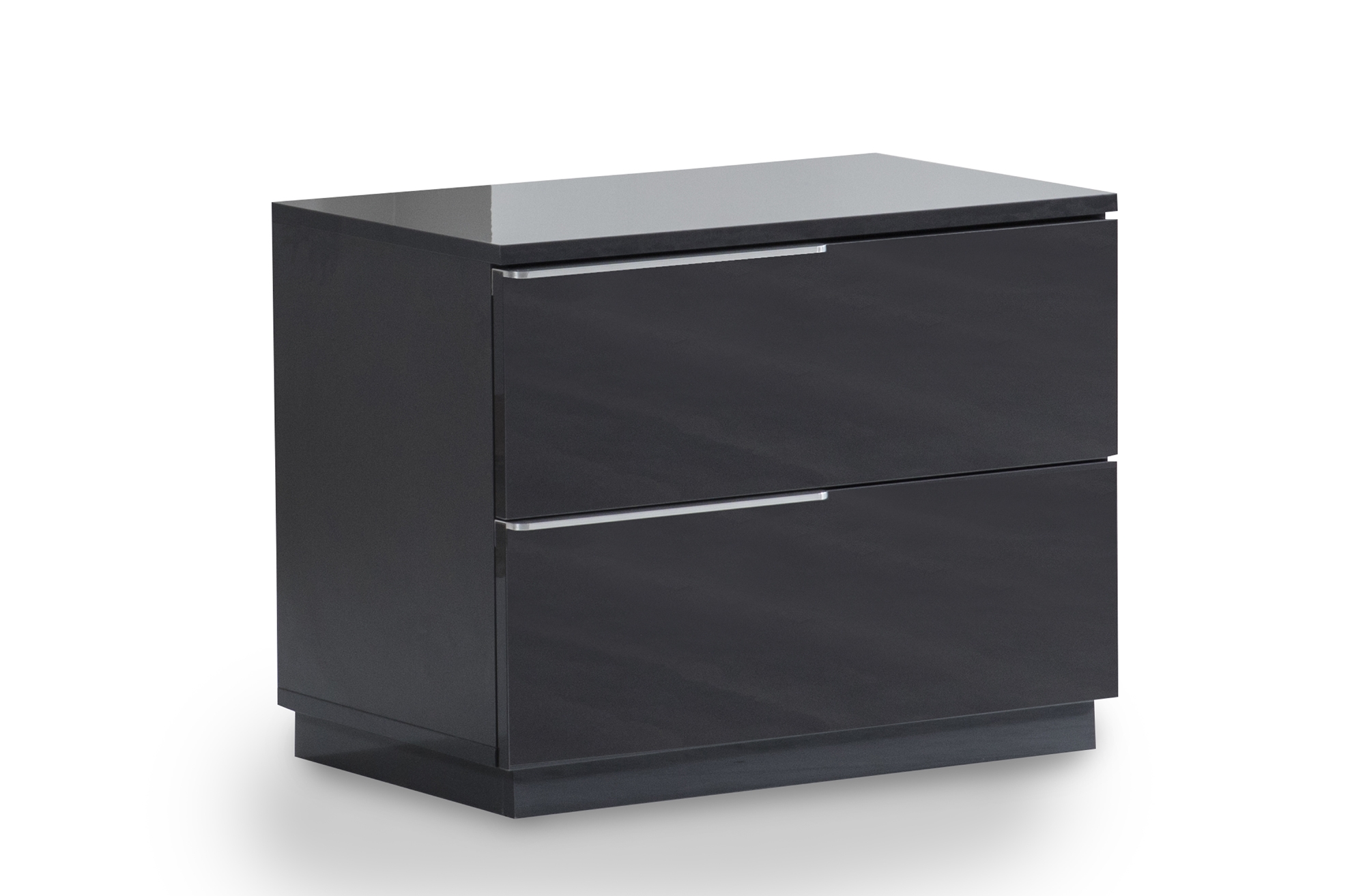 Warsaw Glossy Platform LED Bedroom Set