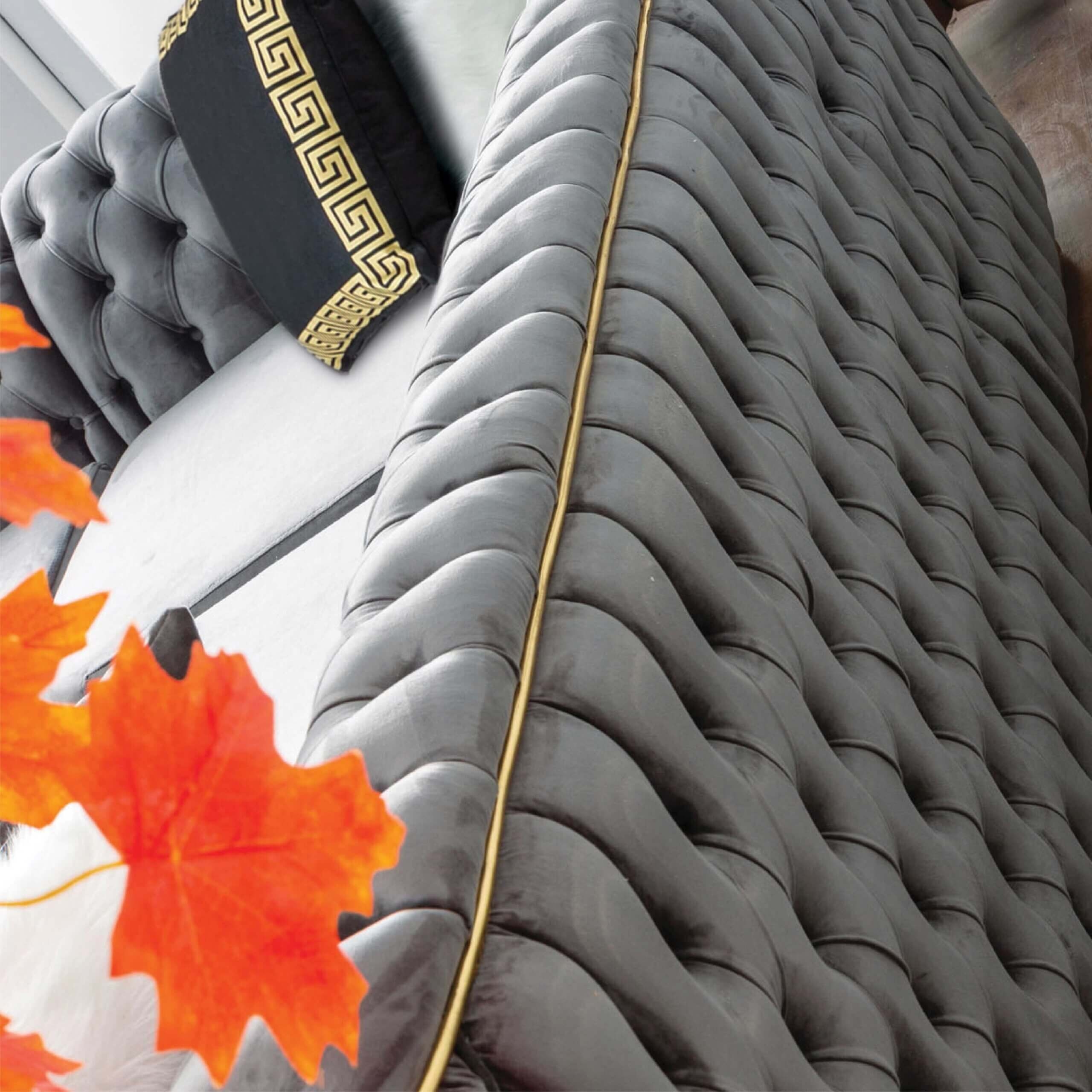 Washington Tufted Velvet L-Shape Sectional Sofa