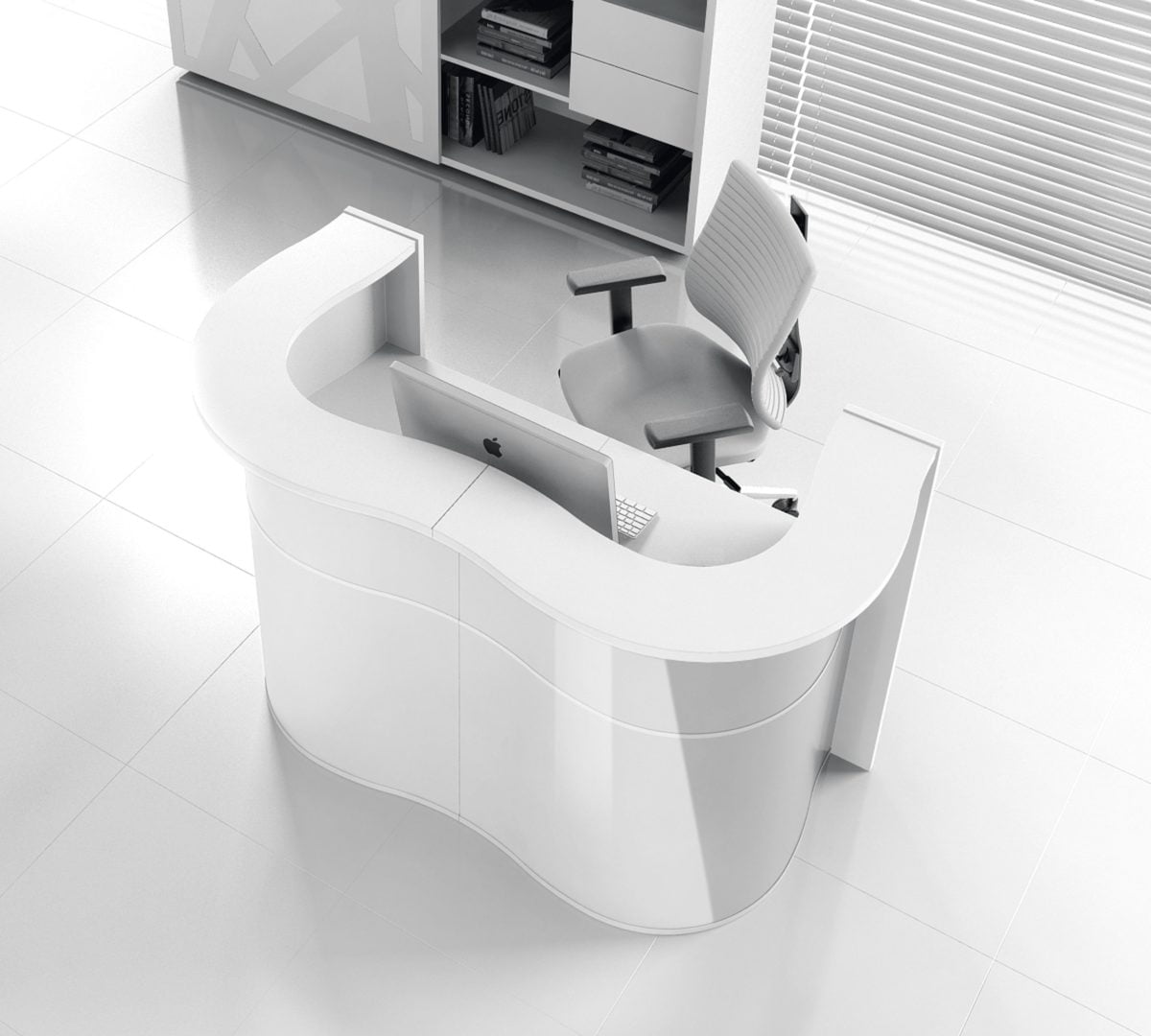 Straight Counter Reception Desk Lada recepcyjna WAVE