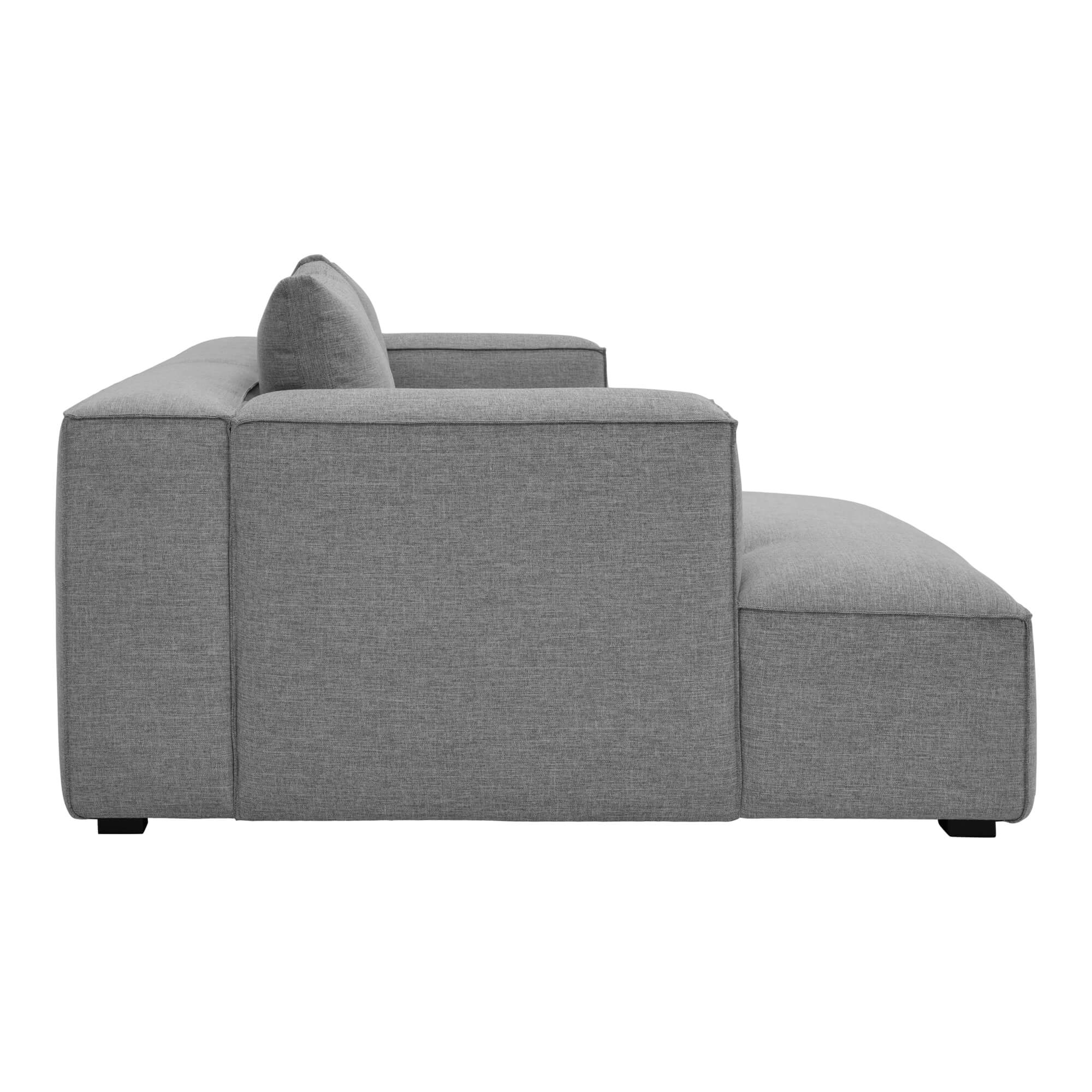 Basque Polyester Left-Arm Chaise Facing Sectional Sofa