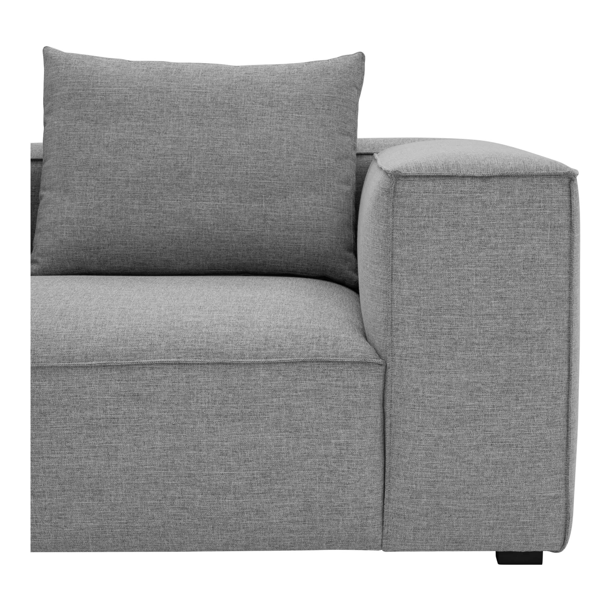 Basque Polyester Left-Arm Chaise Facing Sectional Sofa
