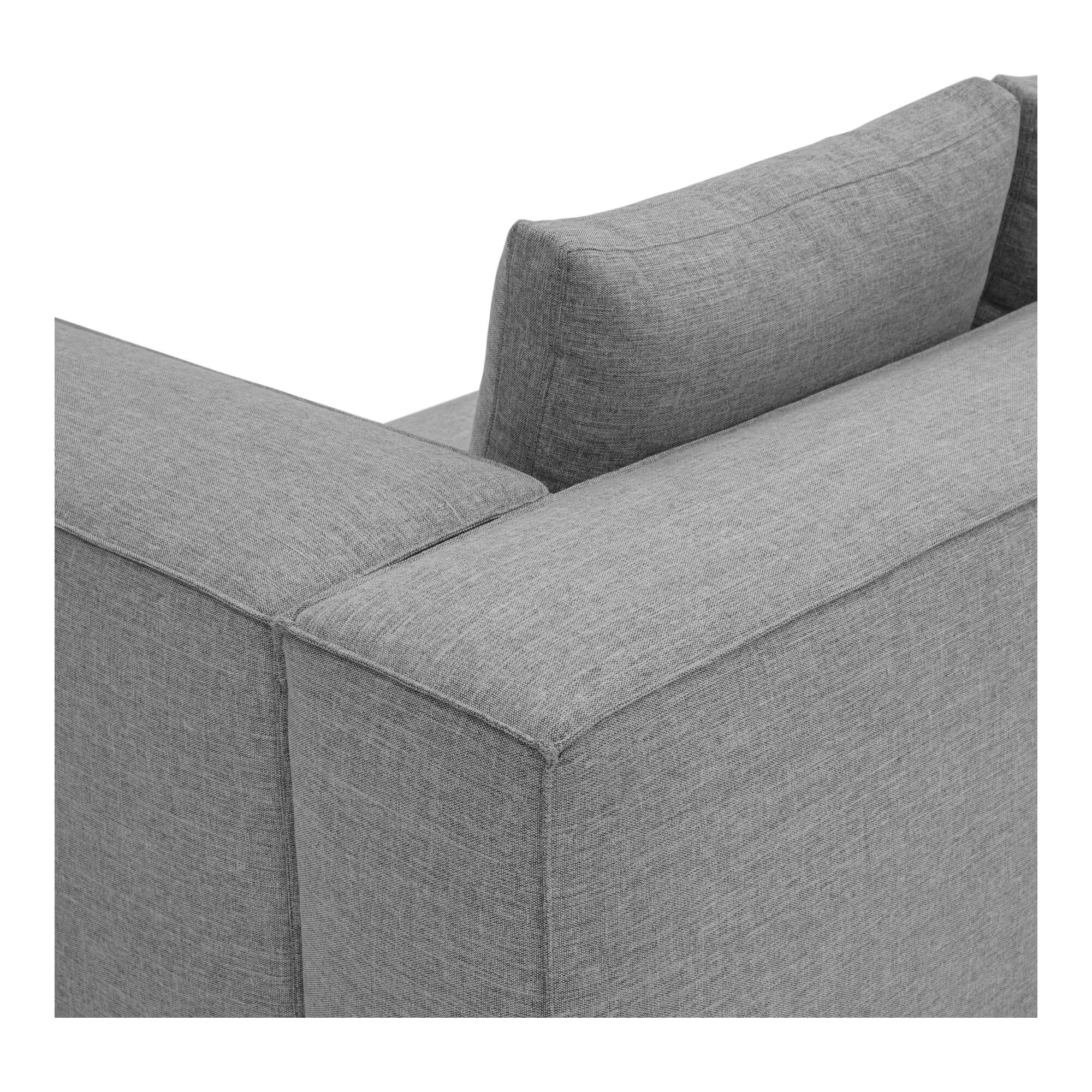 Basque Polyester Left-Arm Chaise Facing Sectional Sofa