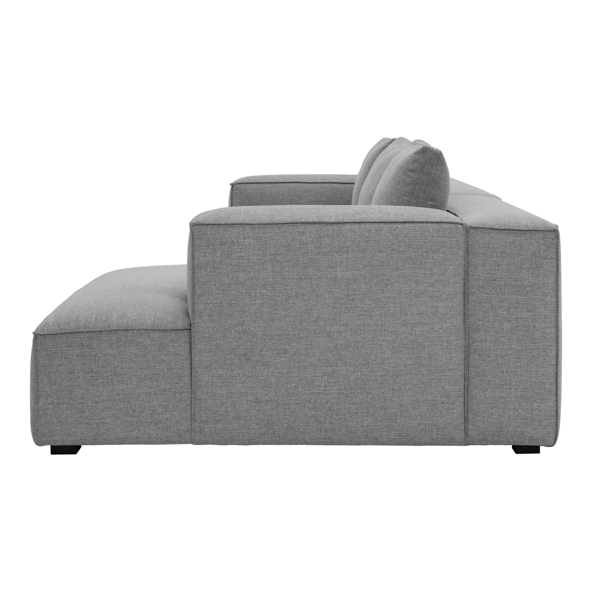 Basque Polyester Right-Arm Chaise Facing Sectional Sofa