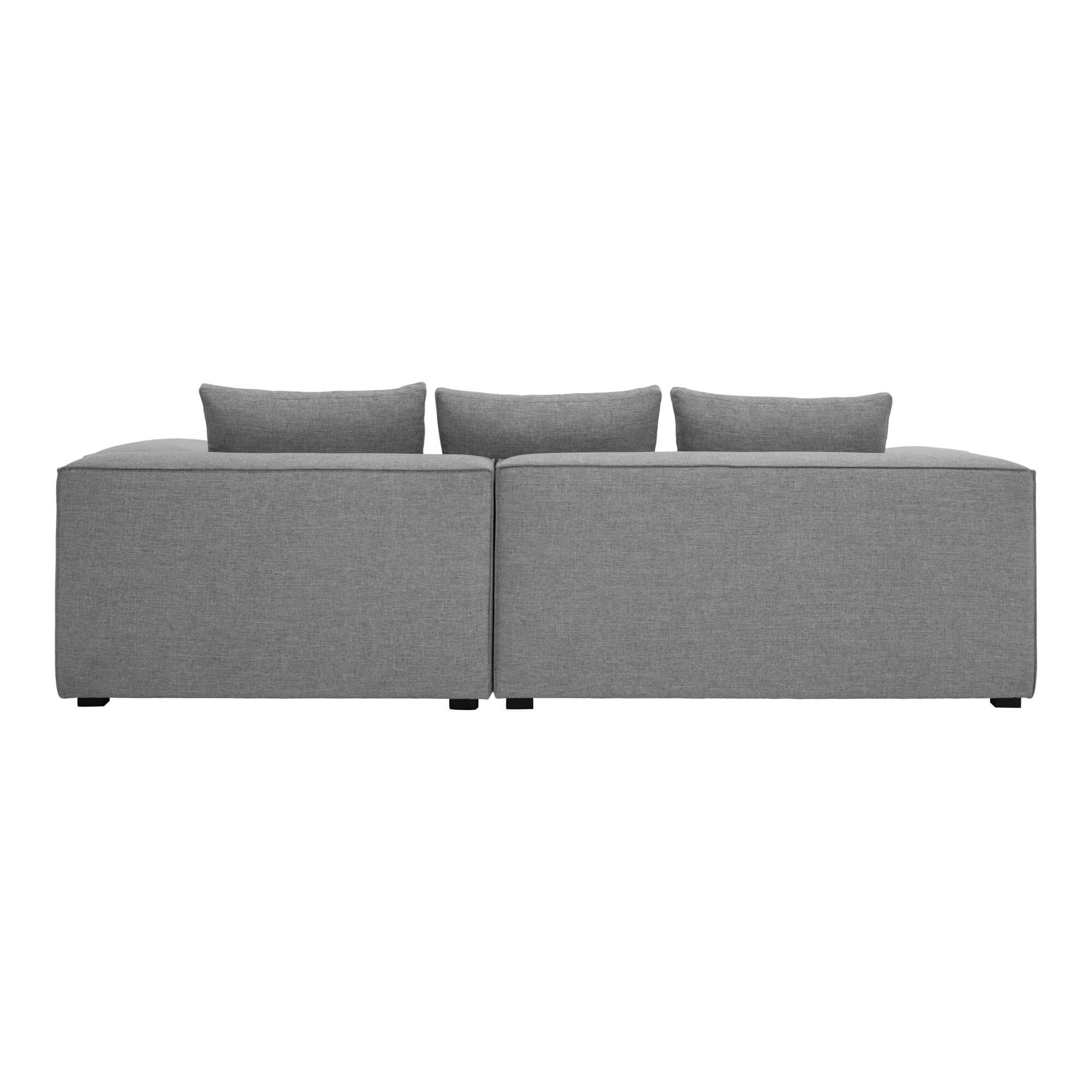 Basque Polyester Right-Arm Chaise Facing Sectional Sofa