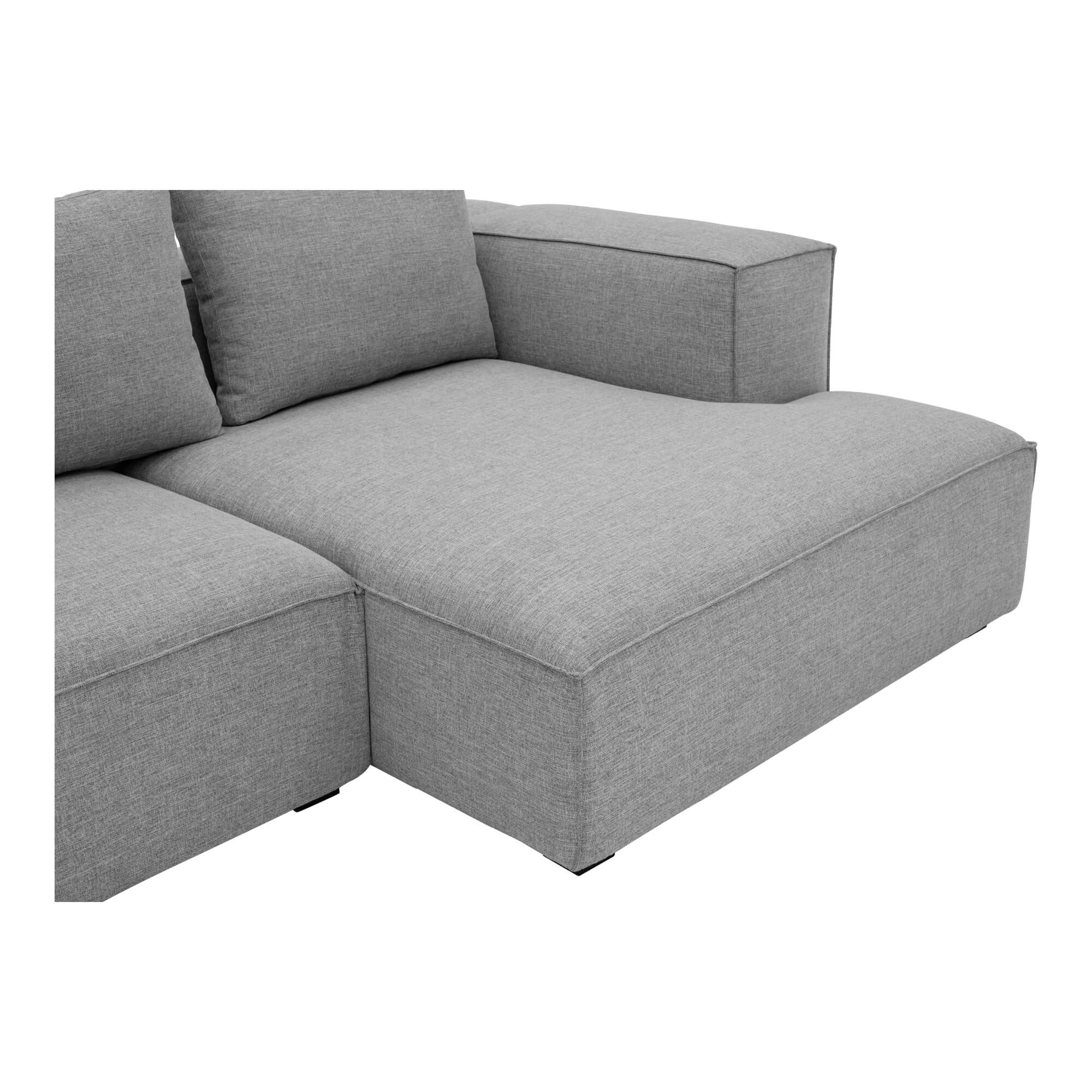 Basque Polyester Right-Arm Chaise Facing Sectional Sofa