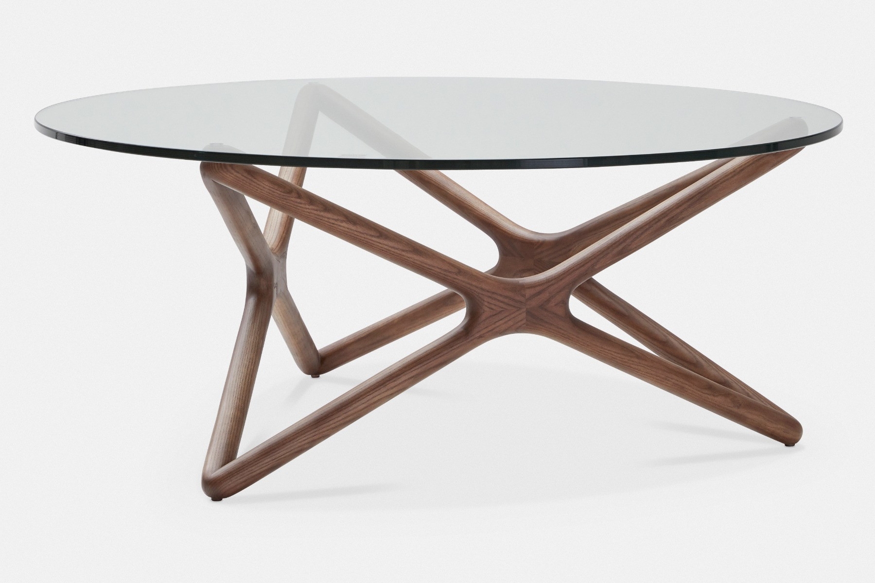 Quasar Clear Glass Top Coffee Table