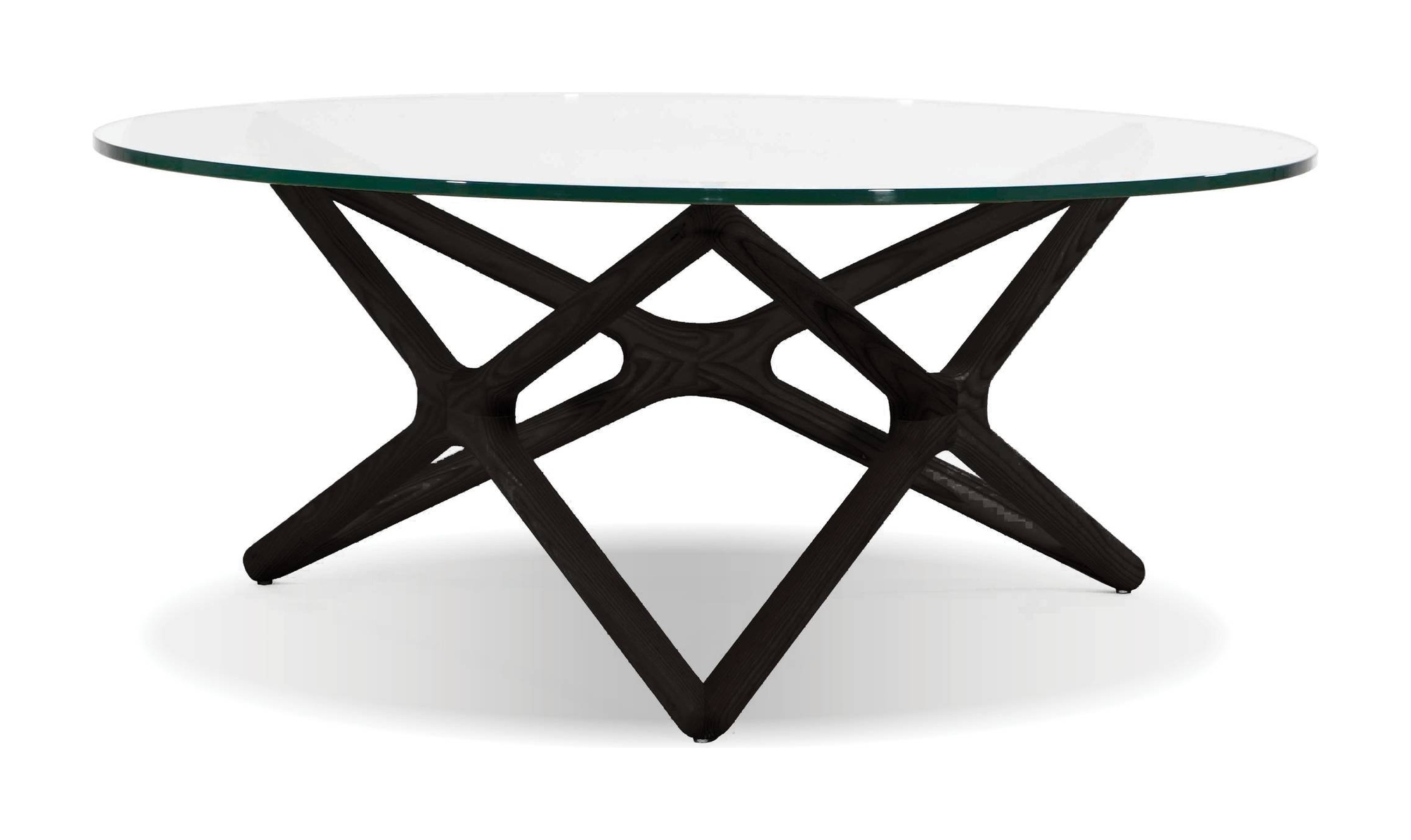 Quasar Clear Glass Top Coffee Table