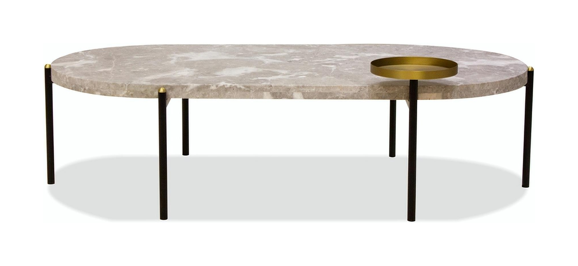 Velodrome Marble Coffee Table w/ Removable Tray