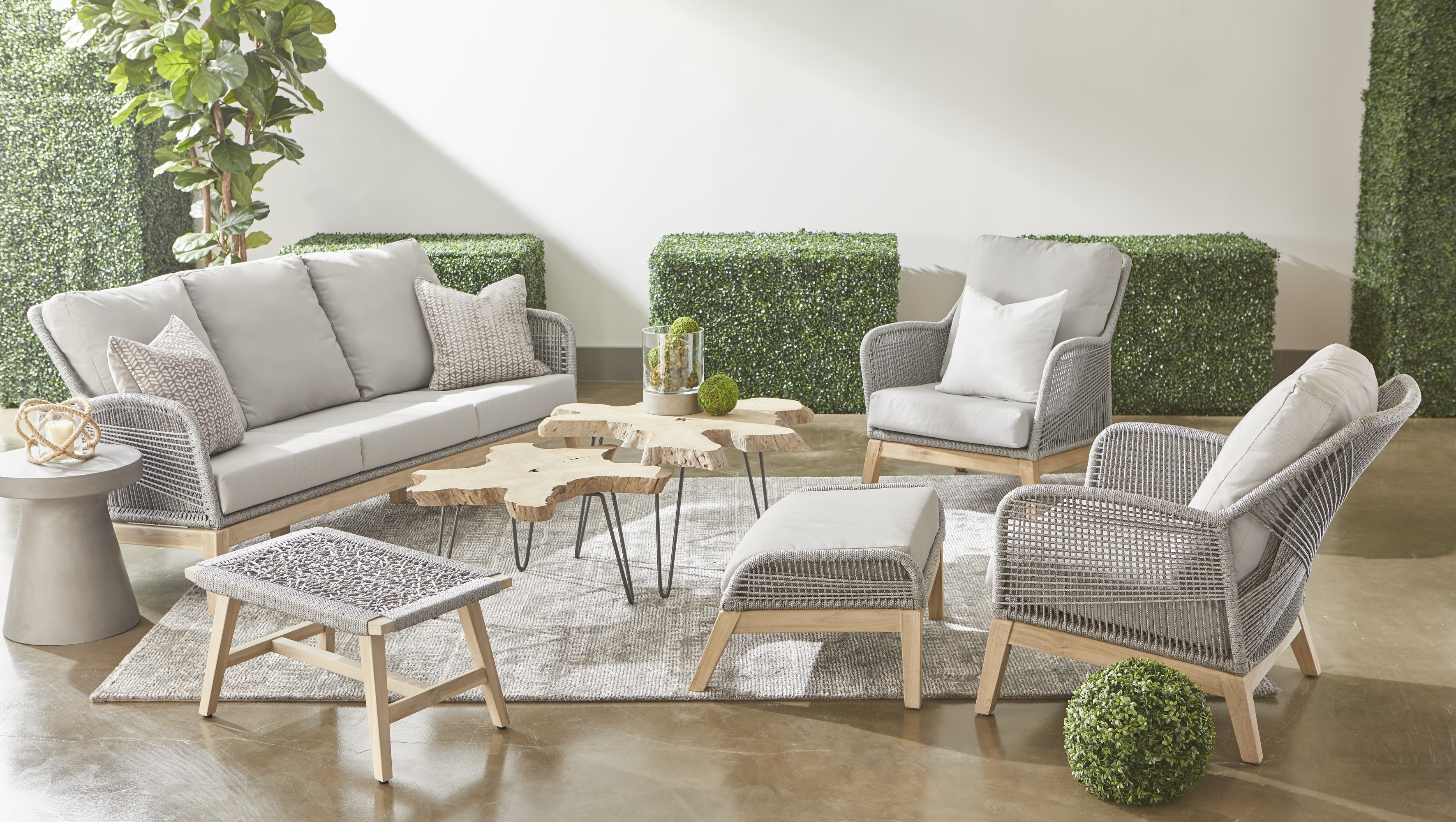 Weave Outdoor Accent Stool