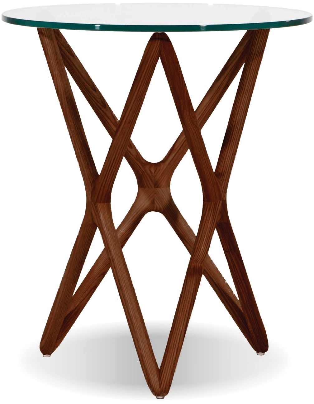 Quasar Clear Glass Top End Table