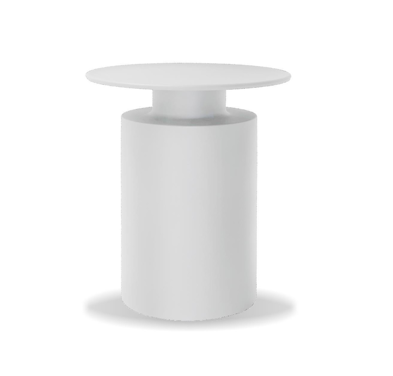 Rook Round Aluminum End Table