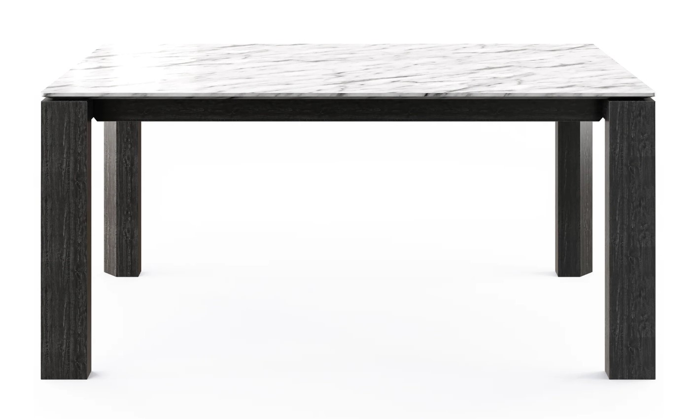 Omnia W70.9"-94.5" Rectangular Ceramic/Wood Veneer Extendable Dining Table