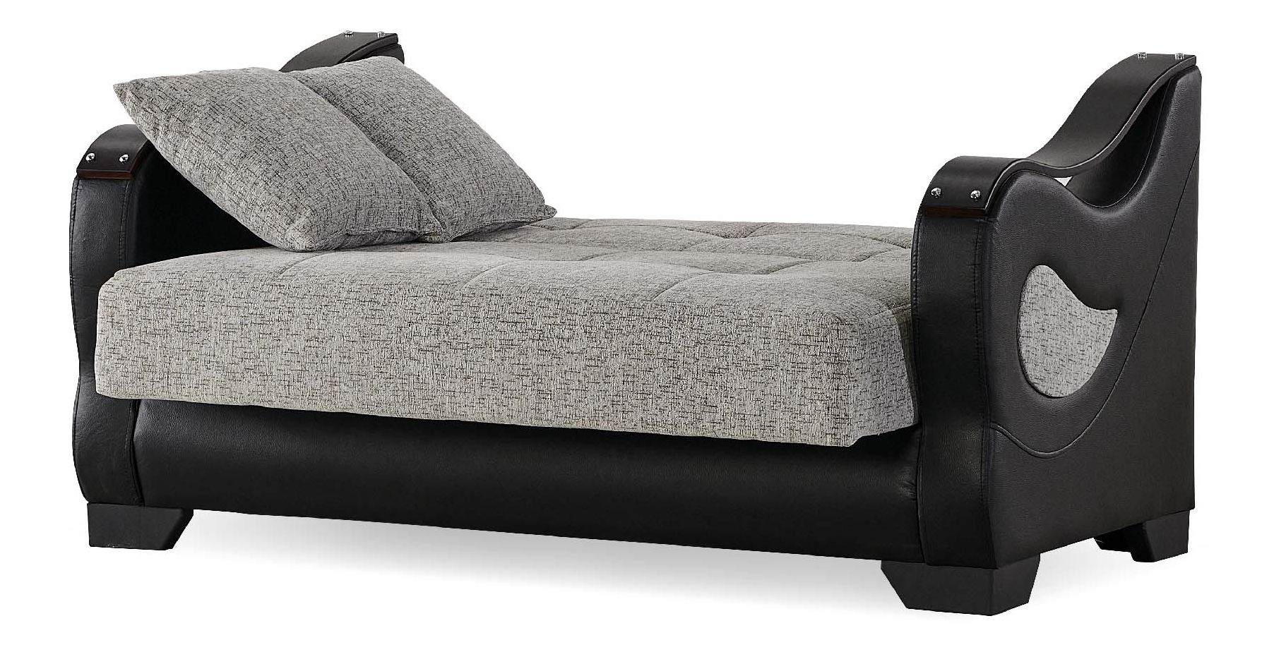 Wisconsin Fabric/Vinyl Storage Sleeper Loveseat