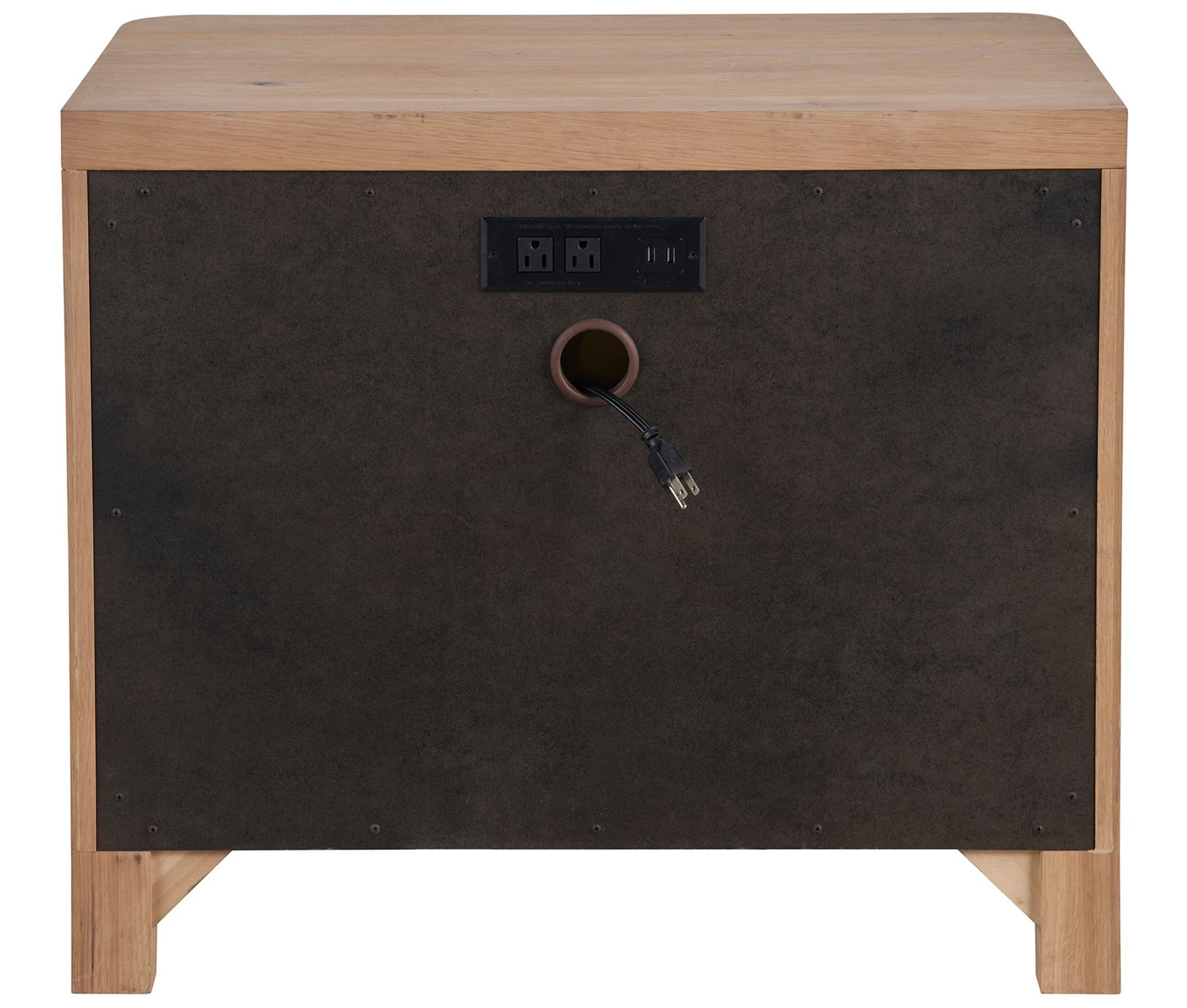 Walker Wood Nightstand w/2 Drawers