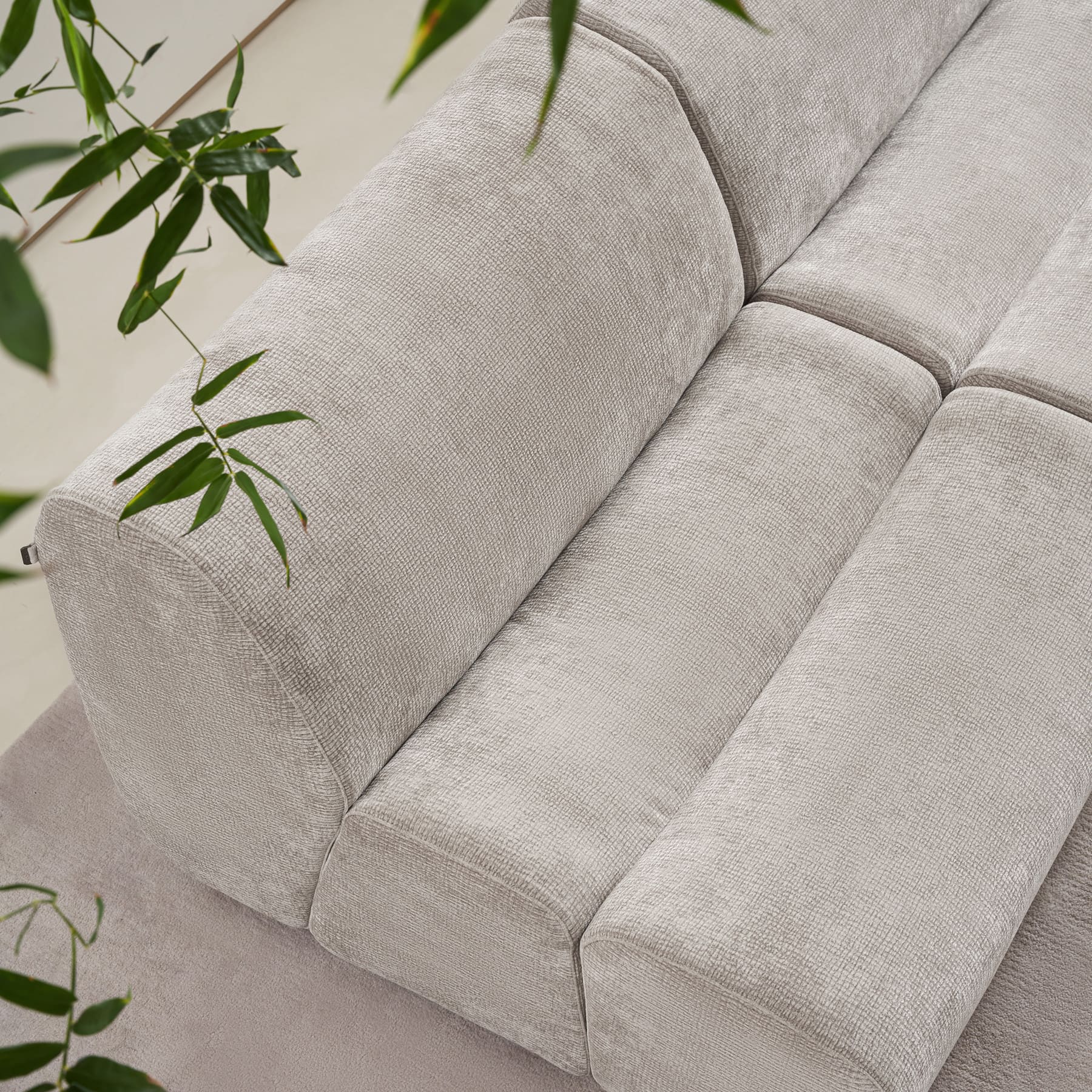 Wonda Curved Fabric Modular Sectional with Chaise