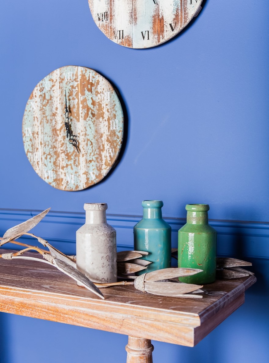 Wooden Roman Numeral Outdoor Wall Clock
