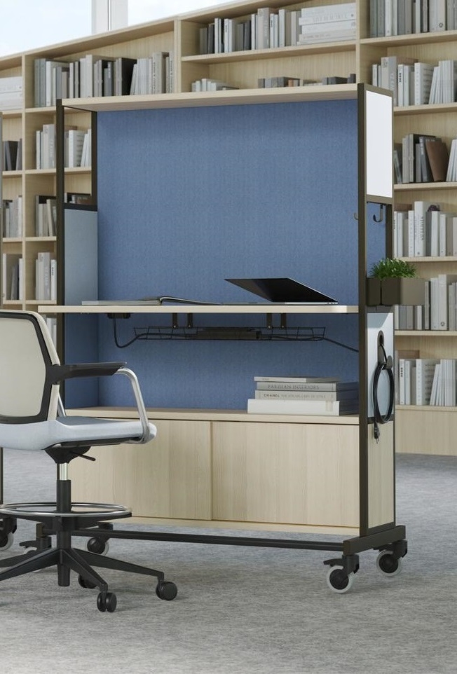Worklab Mobile Shelving Unit With Perforated Back Panel