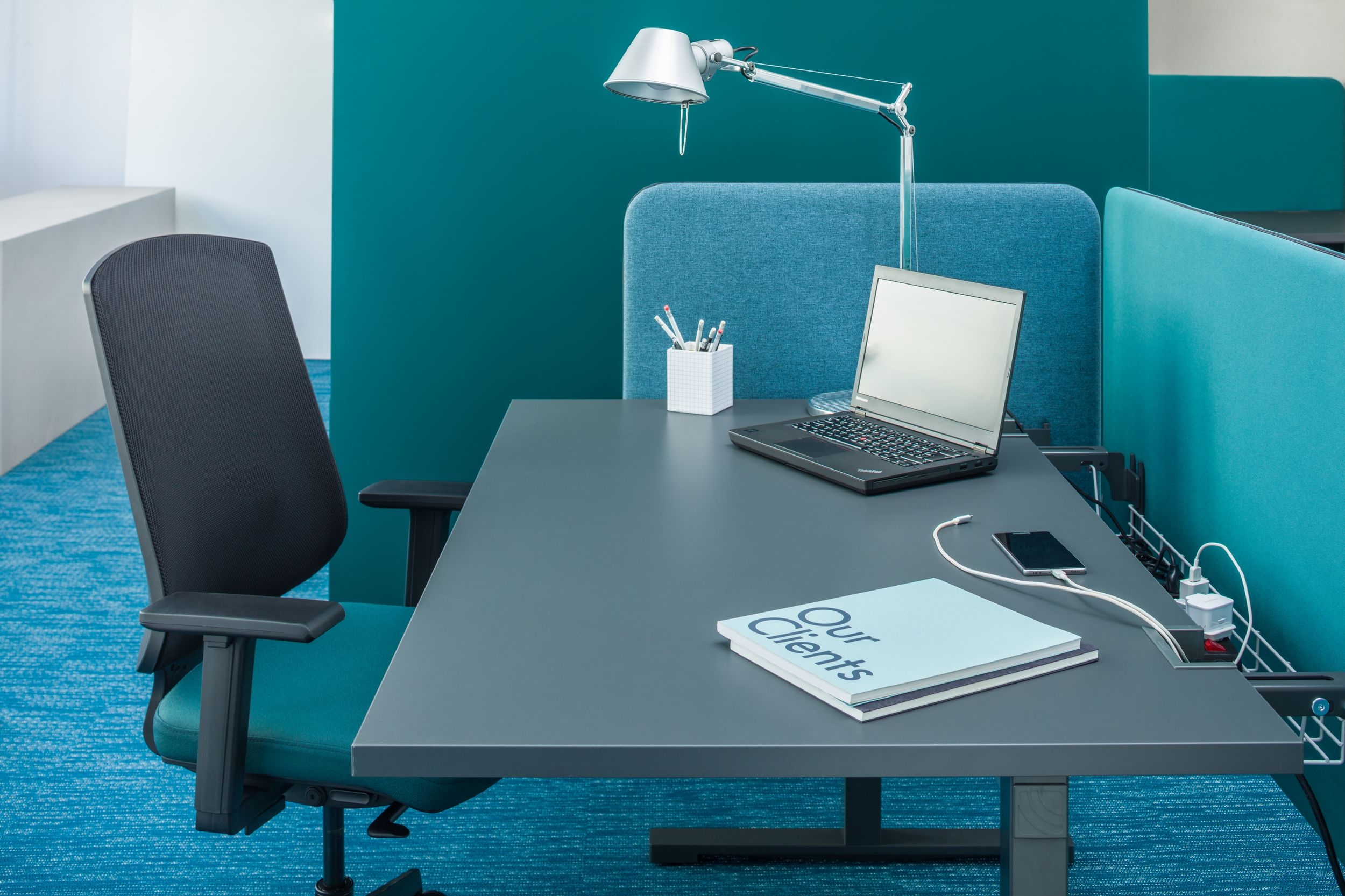 YAN_T 63" MFC Top Rectangular Office Desk