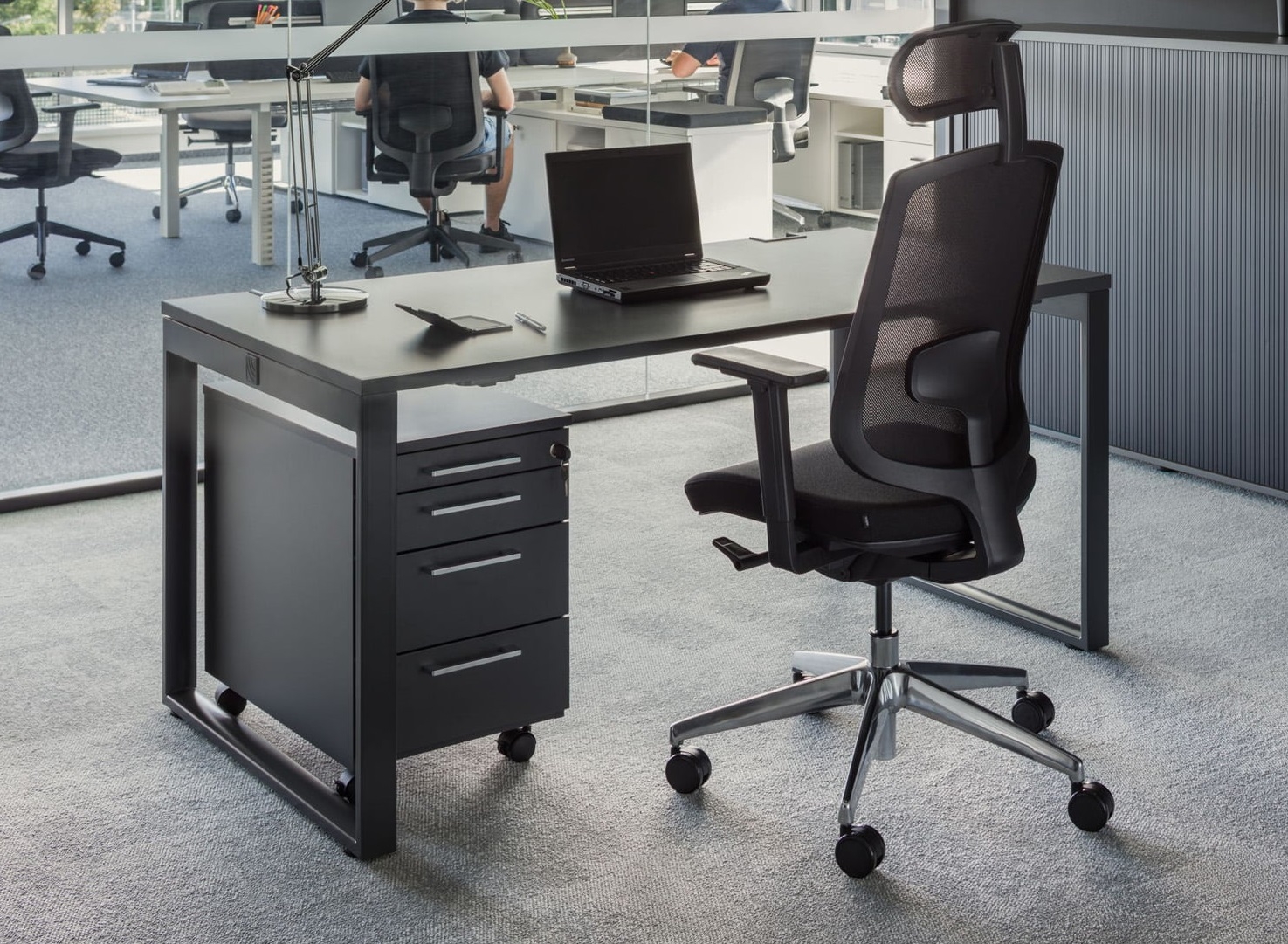 YAN_Z 63" MFC Office Desk w/Steel Frame