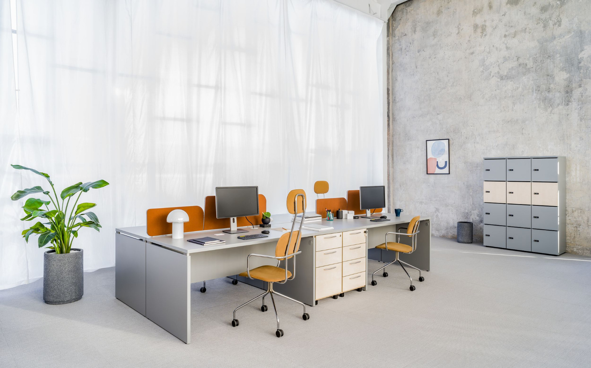 Ogi V Office Single Straight Desk