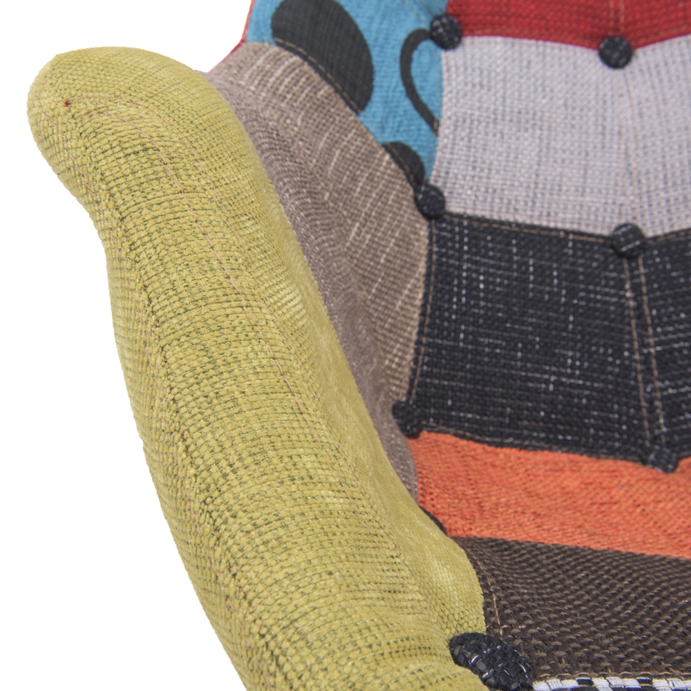 Willow Twill Polyester Fabric Rocking Chair