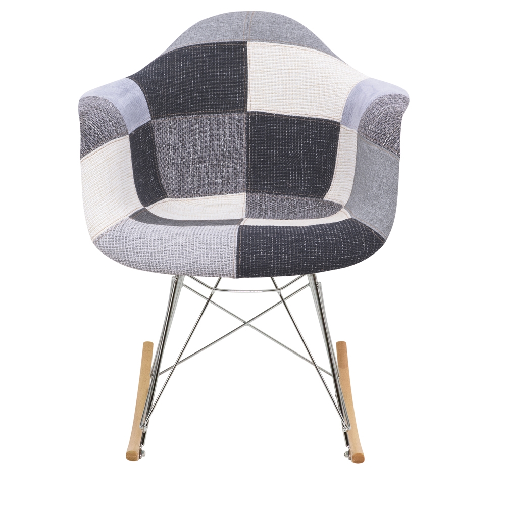 Wilson Twill Polyester Fabric Rocking Chair