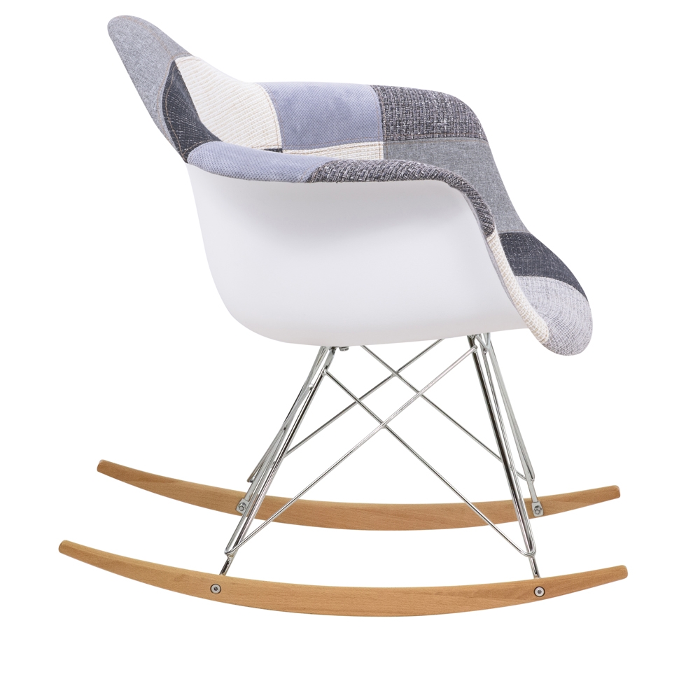 Wilson Twill Polyester Fabric Rocking Chair
