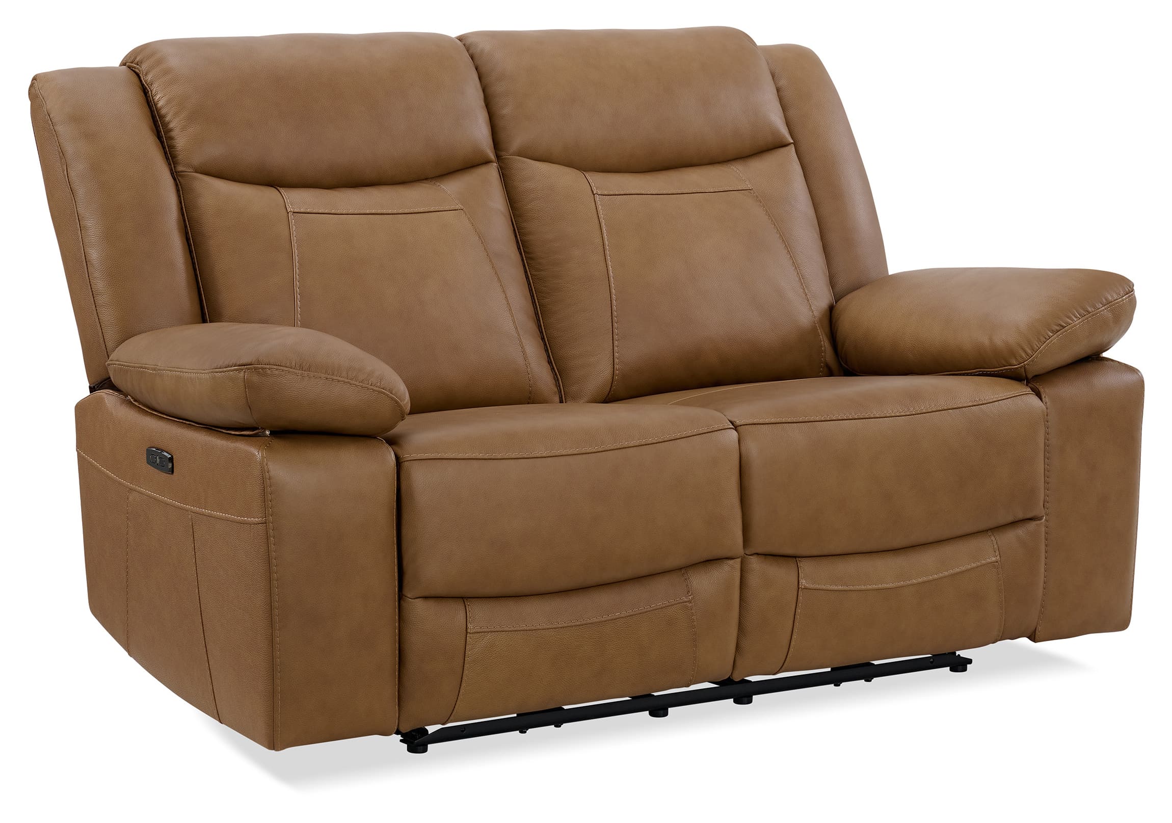 Wyatt Leather/PVC Power Reclining Living Room Set