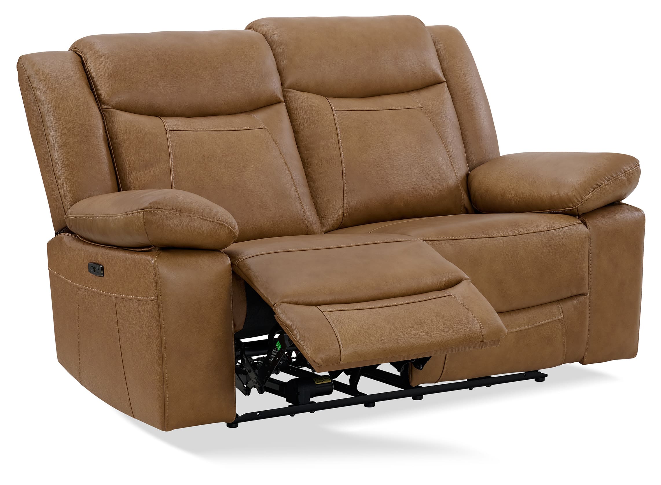 Wyatt Leather/PVC Power Reclining Loveseat