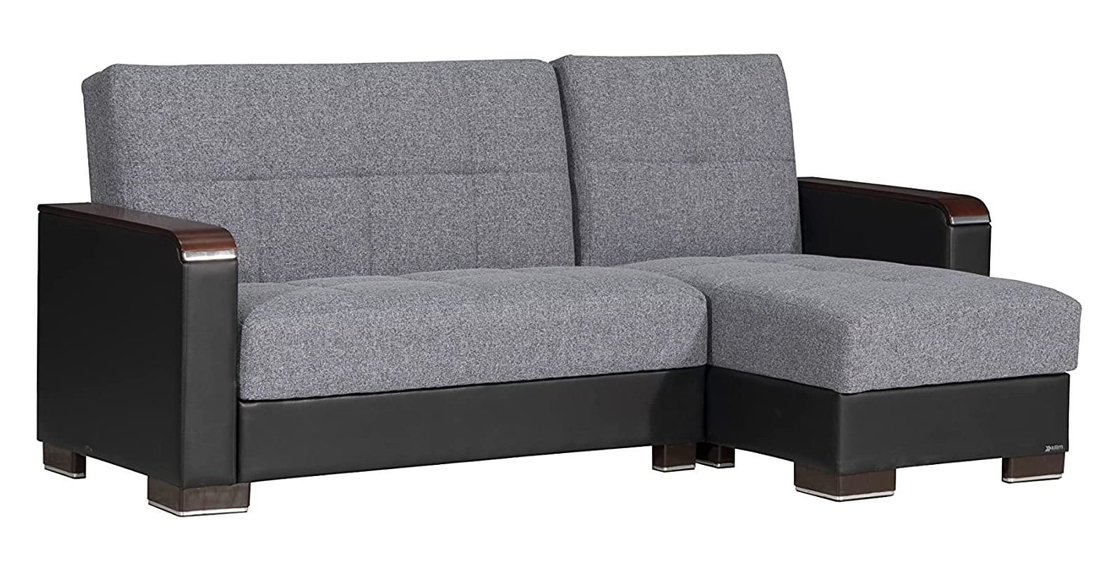 Armada X Fabric/PU Convertible L-Shaped Lounge Sectional Sofa
