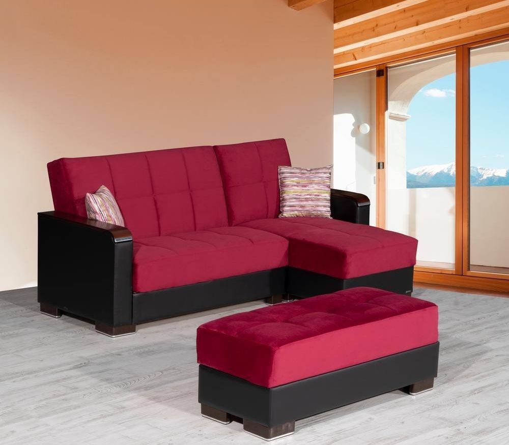 Armada X Microfiber/PU Convertible L-Shaped Lounge Sectional Sofa