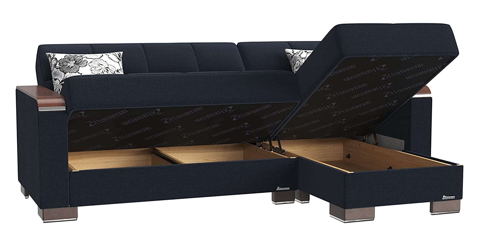 Armada X Fabric Convertible L-Shaped Lounge Sectional Sofa