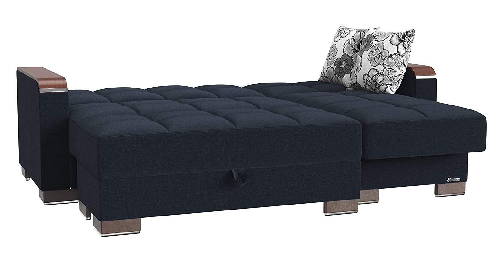 Armada X Fabric/PU Convertible L-Shaped Lounge Sectional Sofa