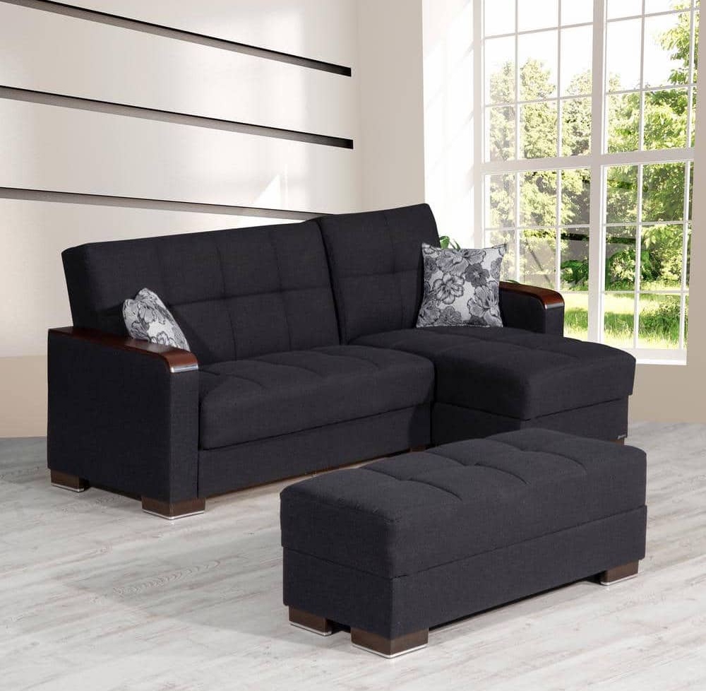 Armada X Fabric Convertible L-Shaped Lounge Sectional Sofa