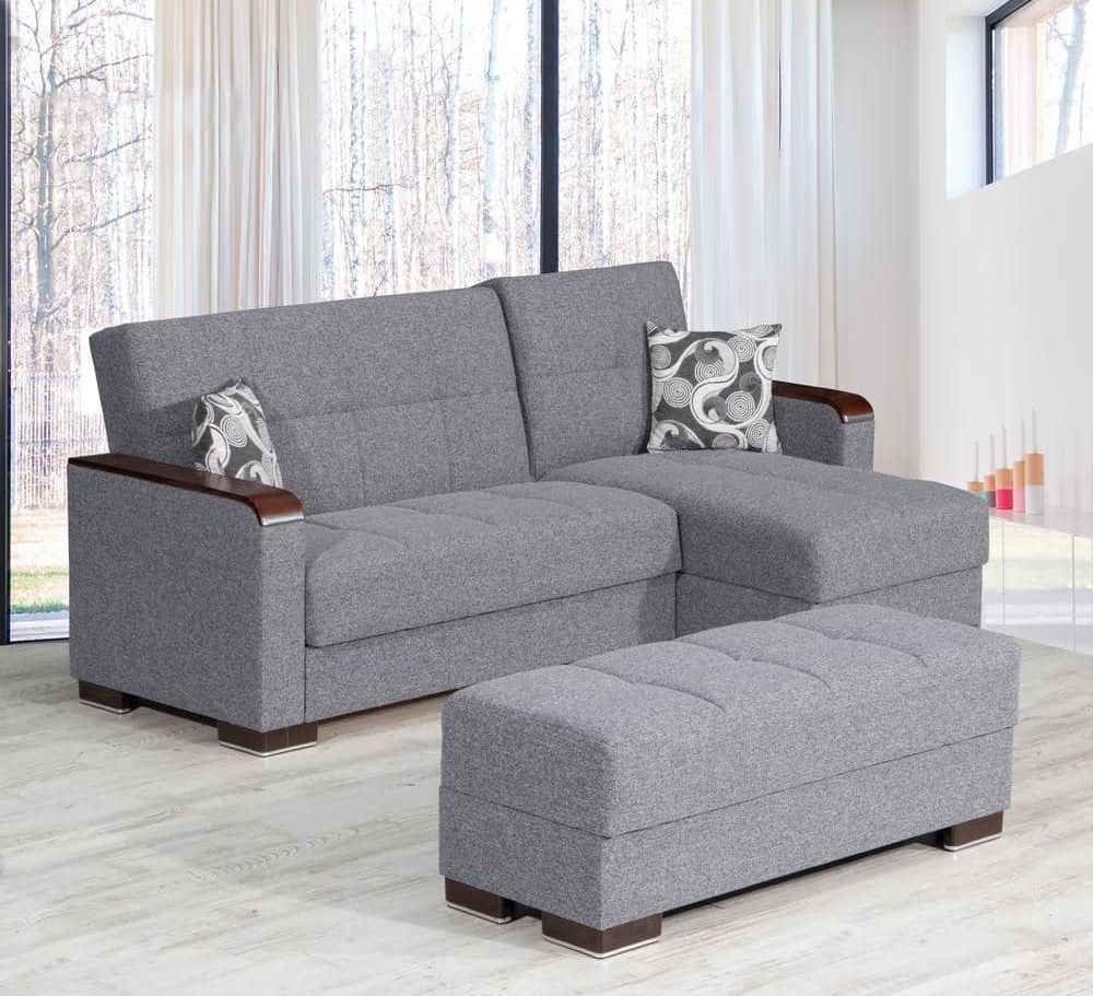 Armada X Fabric Convertible L-Shaped Lounge Sectional Sofa