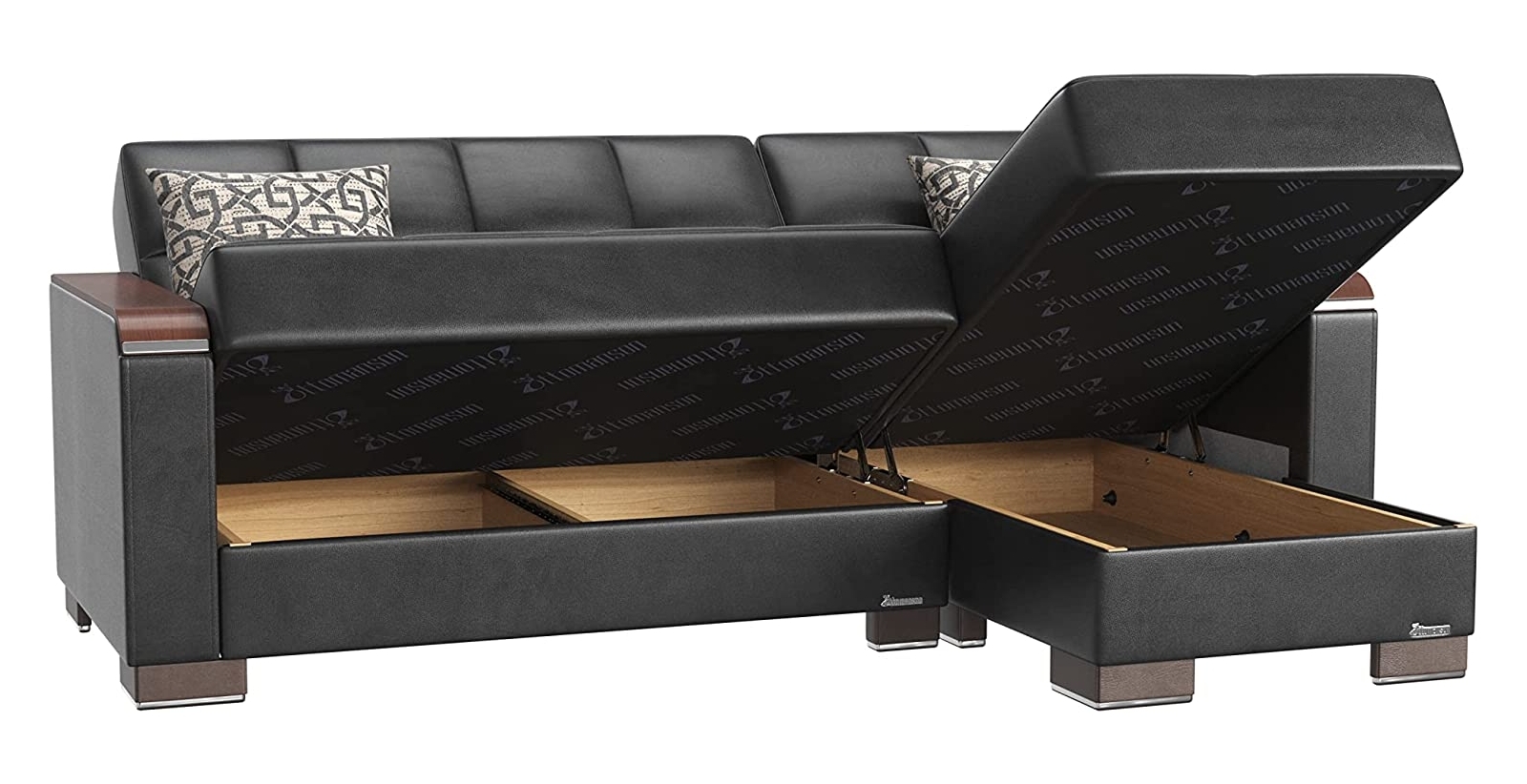 Armada X PU Convertible L-Shaped Lounge Sectional Sofa