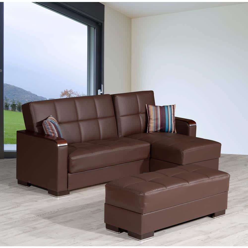 Armada X PU Convertible L-Shaped Lounge Sectional Sofa