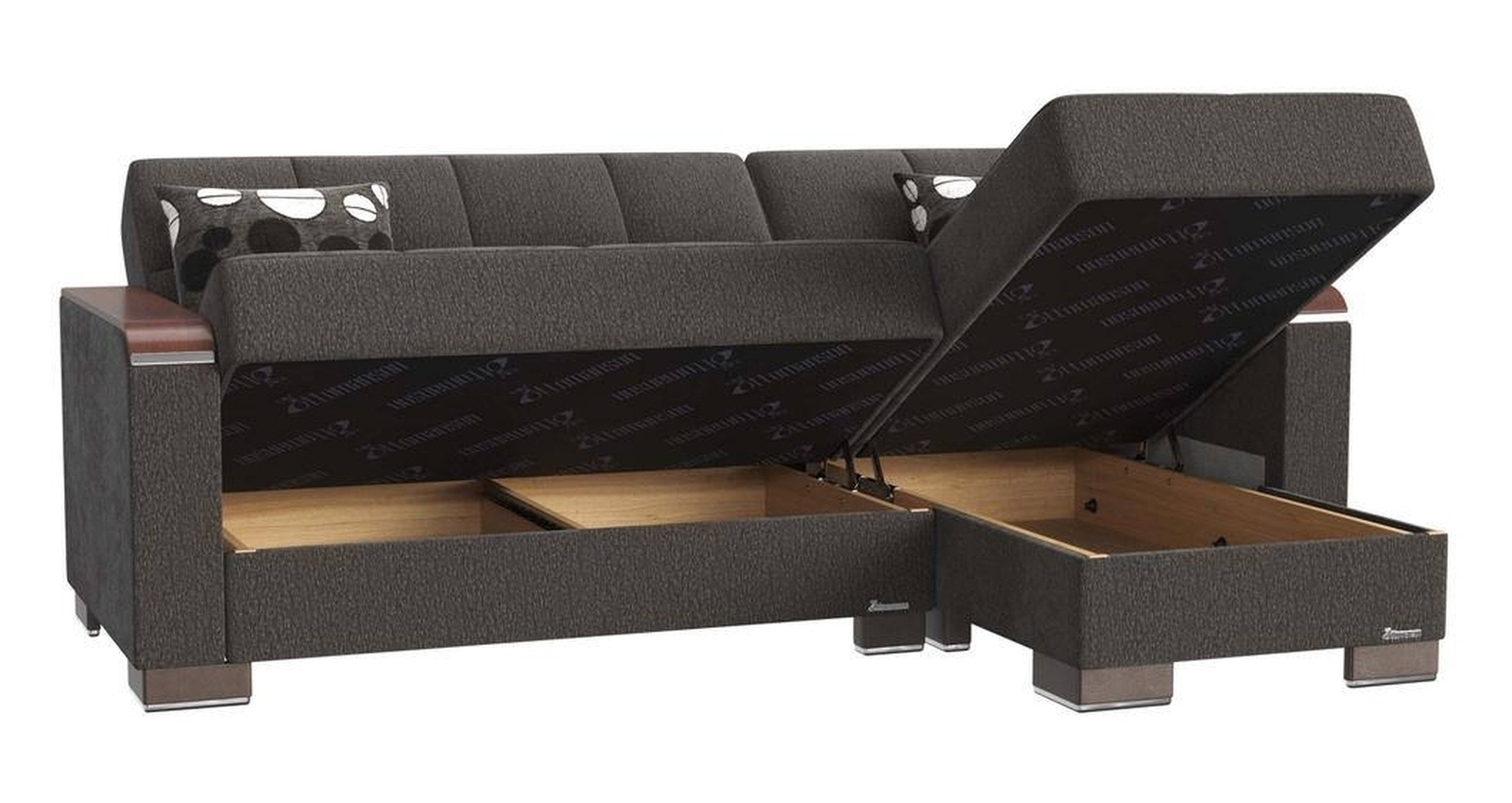 Armada X Fabric Convertible L-Shaped Lounge Sectional Sofa