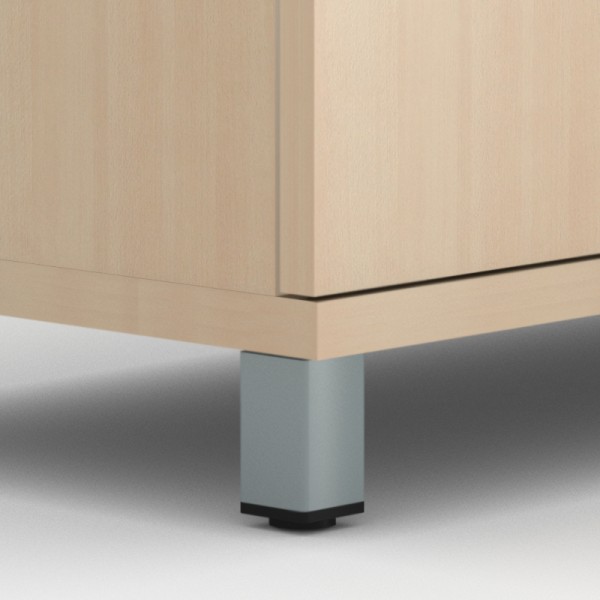 Uni Melamine Office Bookcase w/4 Shelves