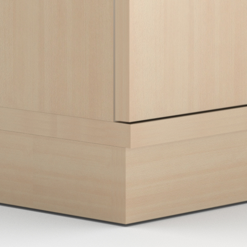 Uni H88" Melamine Office Lockable Cabinet w/4 Shelves & 2 Doors