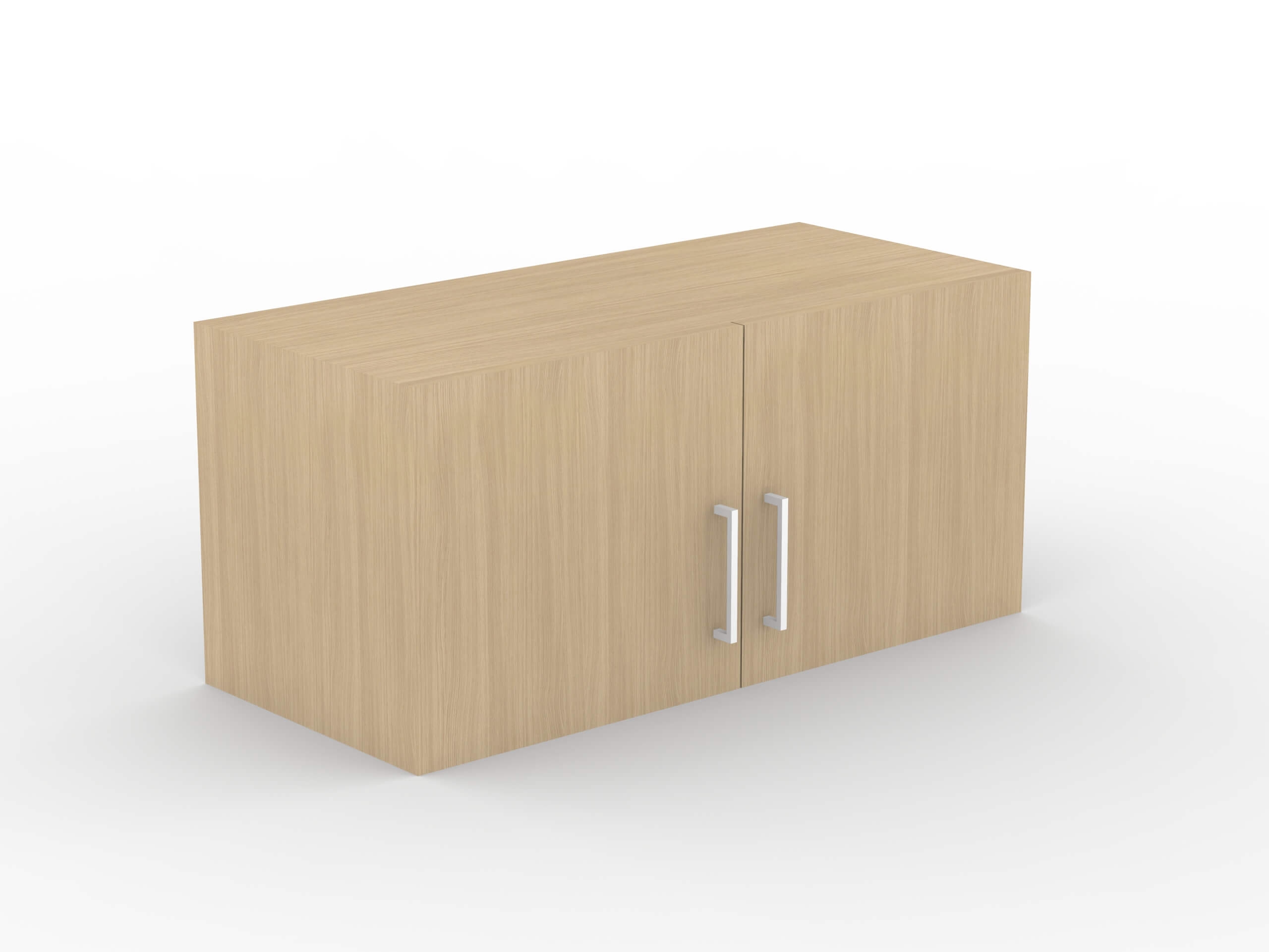 Uni Melamine Office Wall Mounted Shelf w/2 Doors