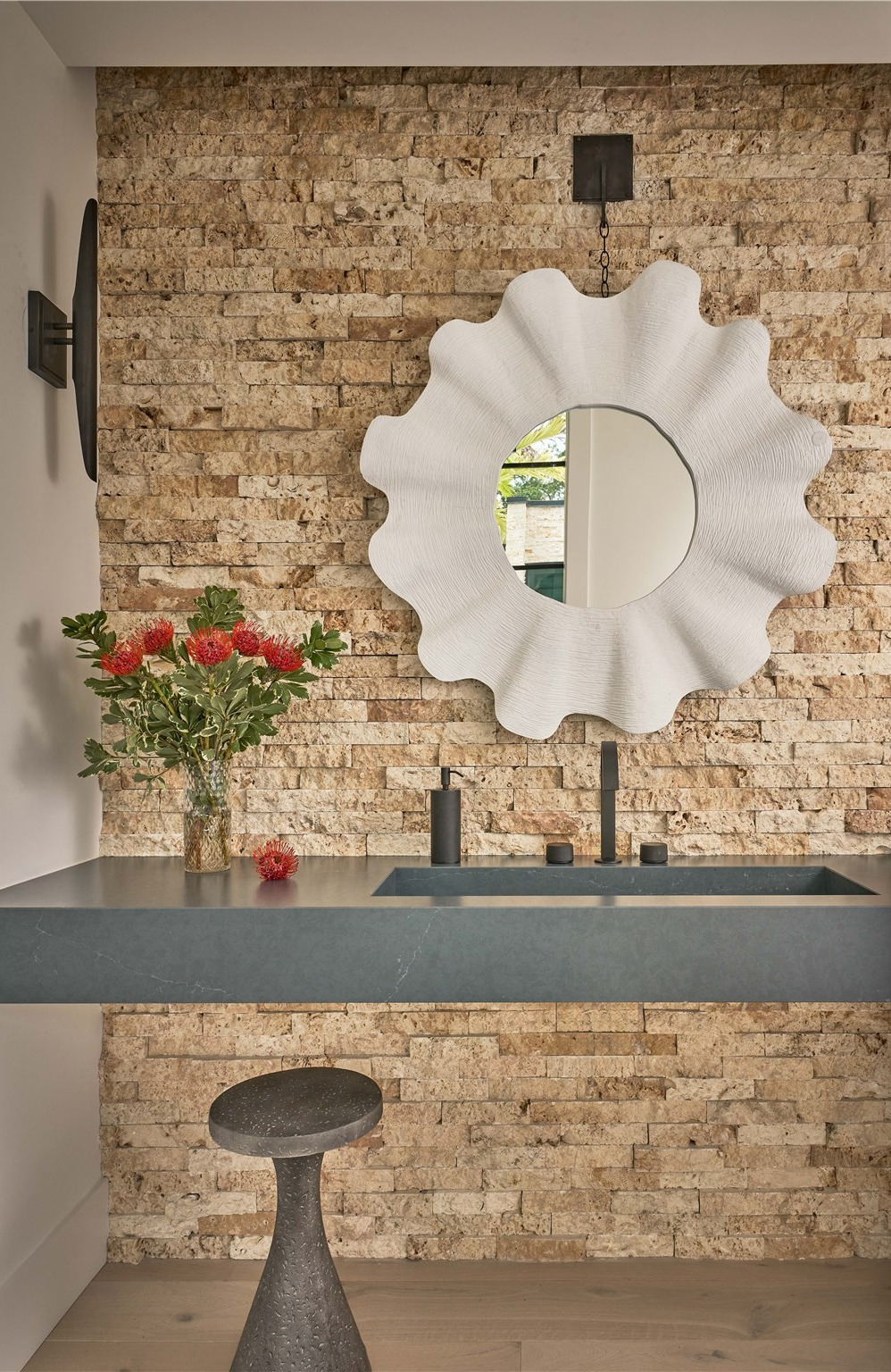 Scallop Metal Mirror