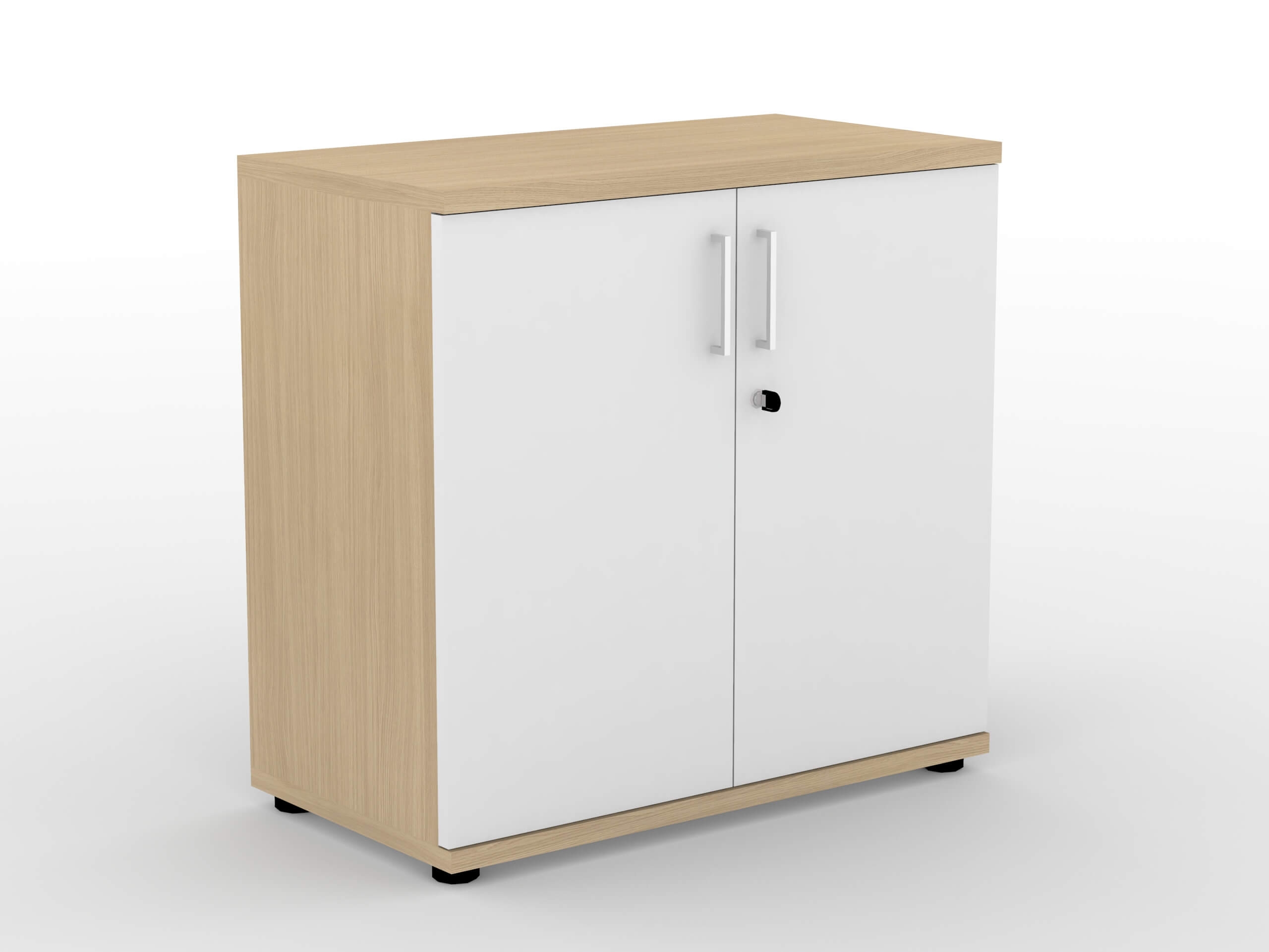 Uni Melamine Office Lockable Cabinet w/Shelf & 2 Doors