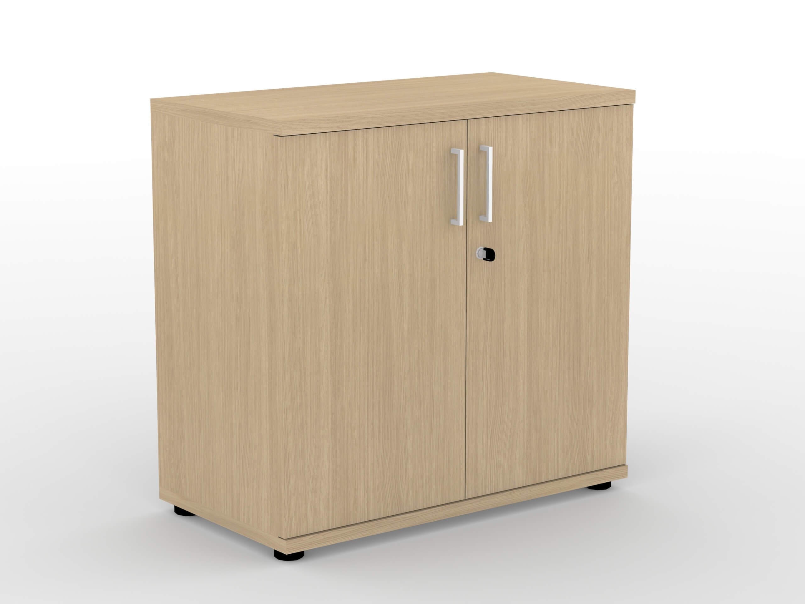 Uni Melamine Office Lockable Cabinet w/Shelf & 2 Doors