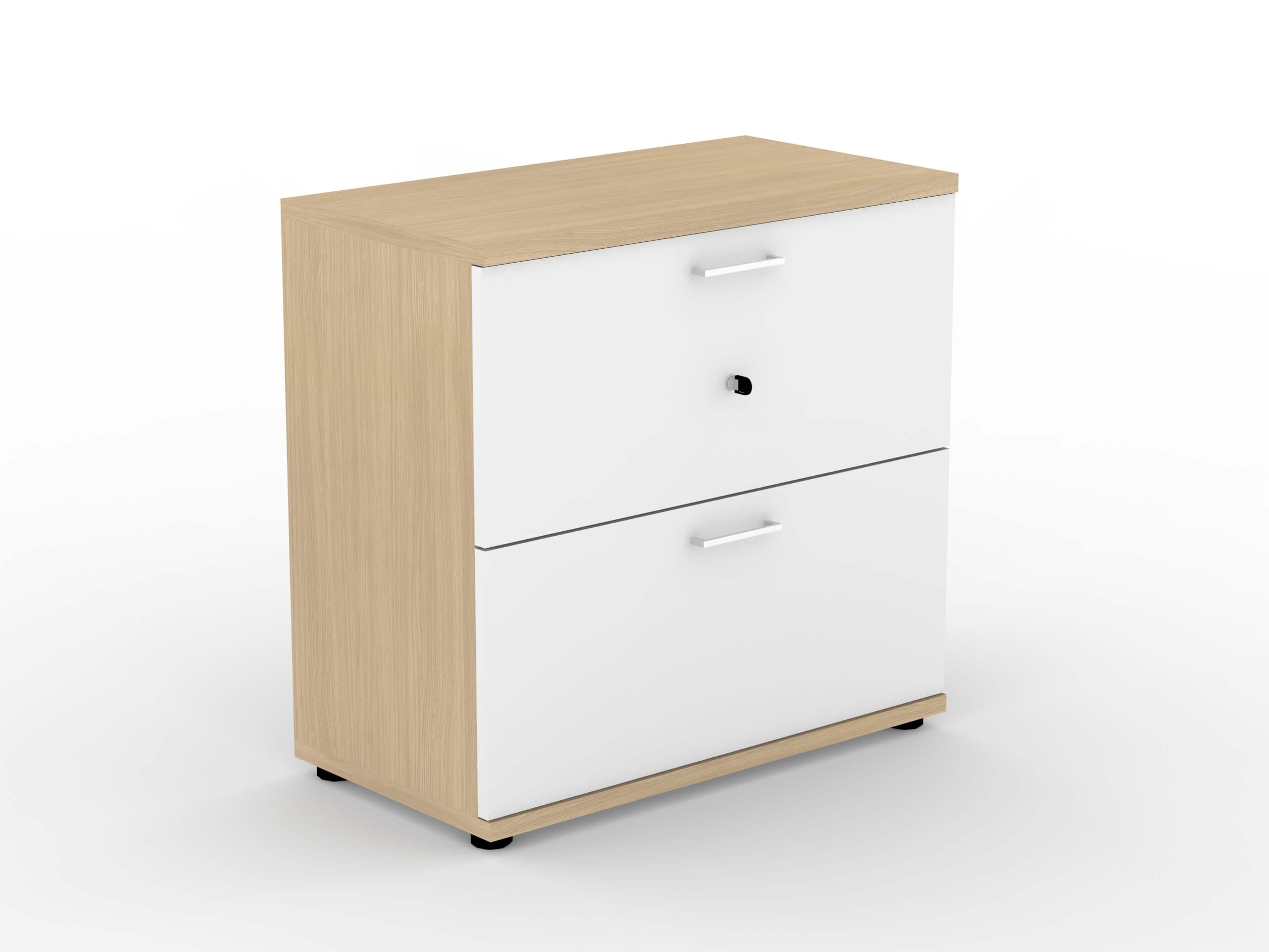 Uni Melamine Office Lockable Cabinet w/2 File Drawers