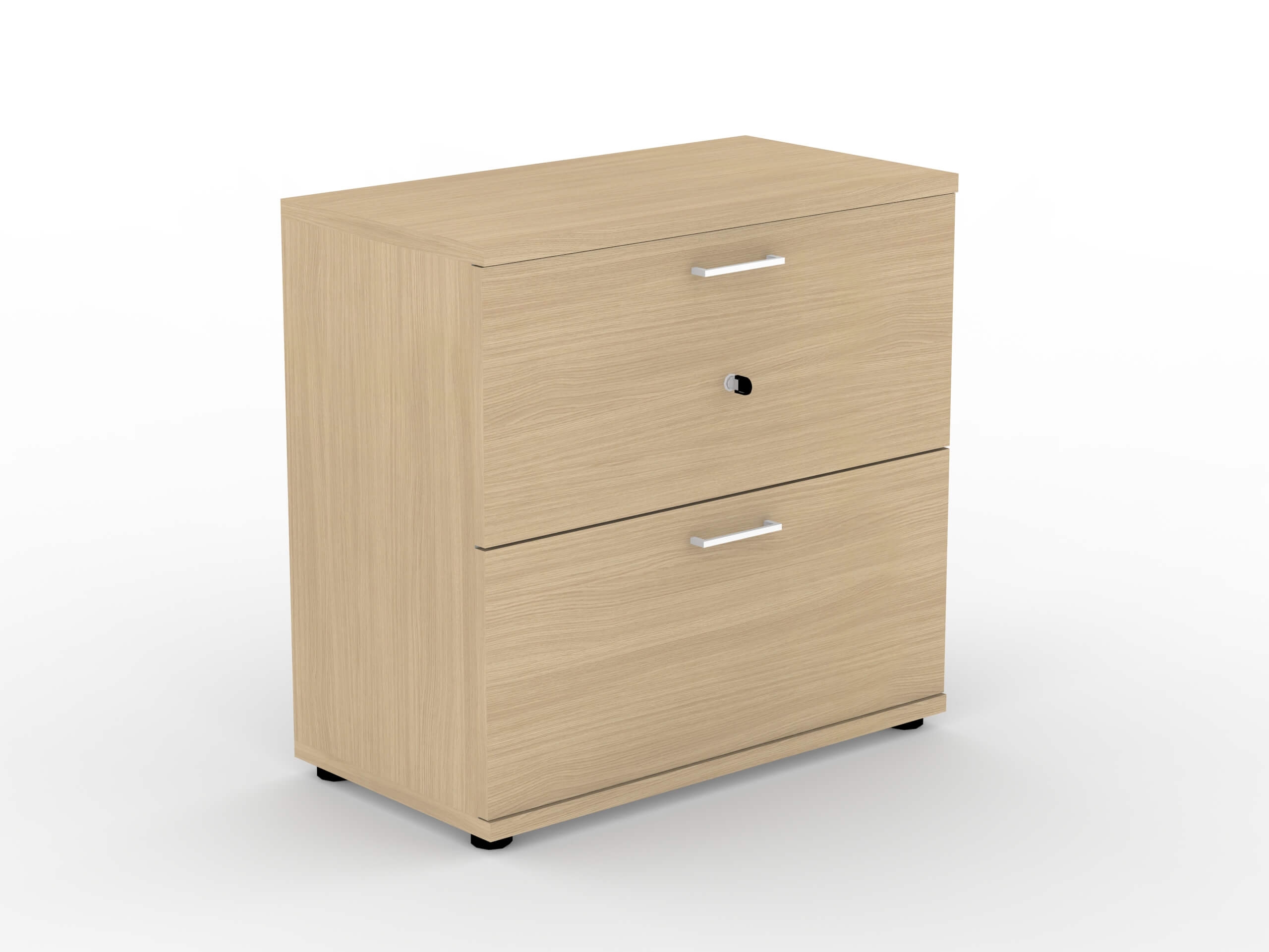 Uni Melamine Office Lockable Cabinet w/2 File Drawers
