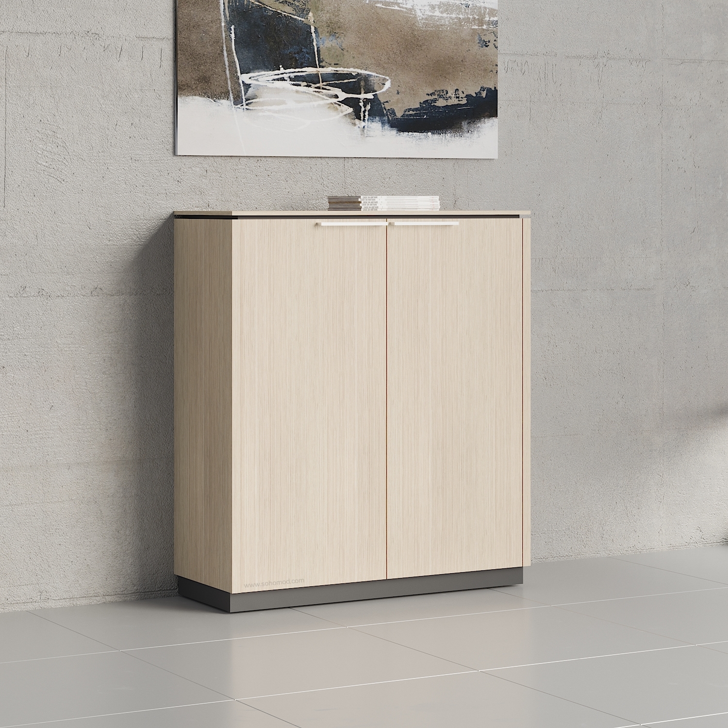 Status Office H45.9" Cabinet w/2 Doors