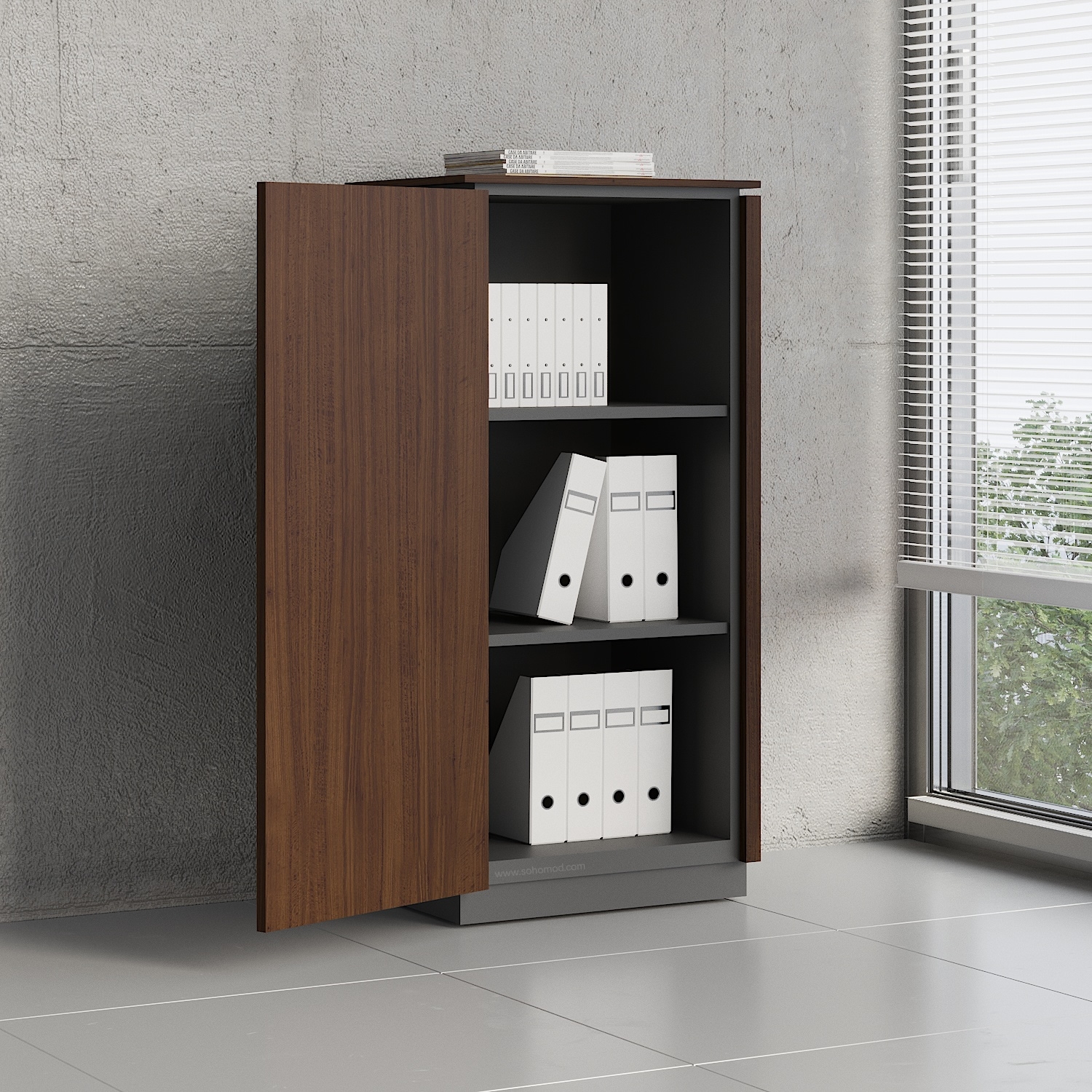 Status Office H45.9" Cabinet w/Left Front Door