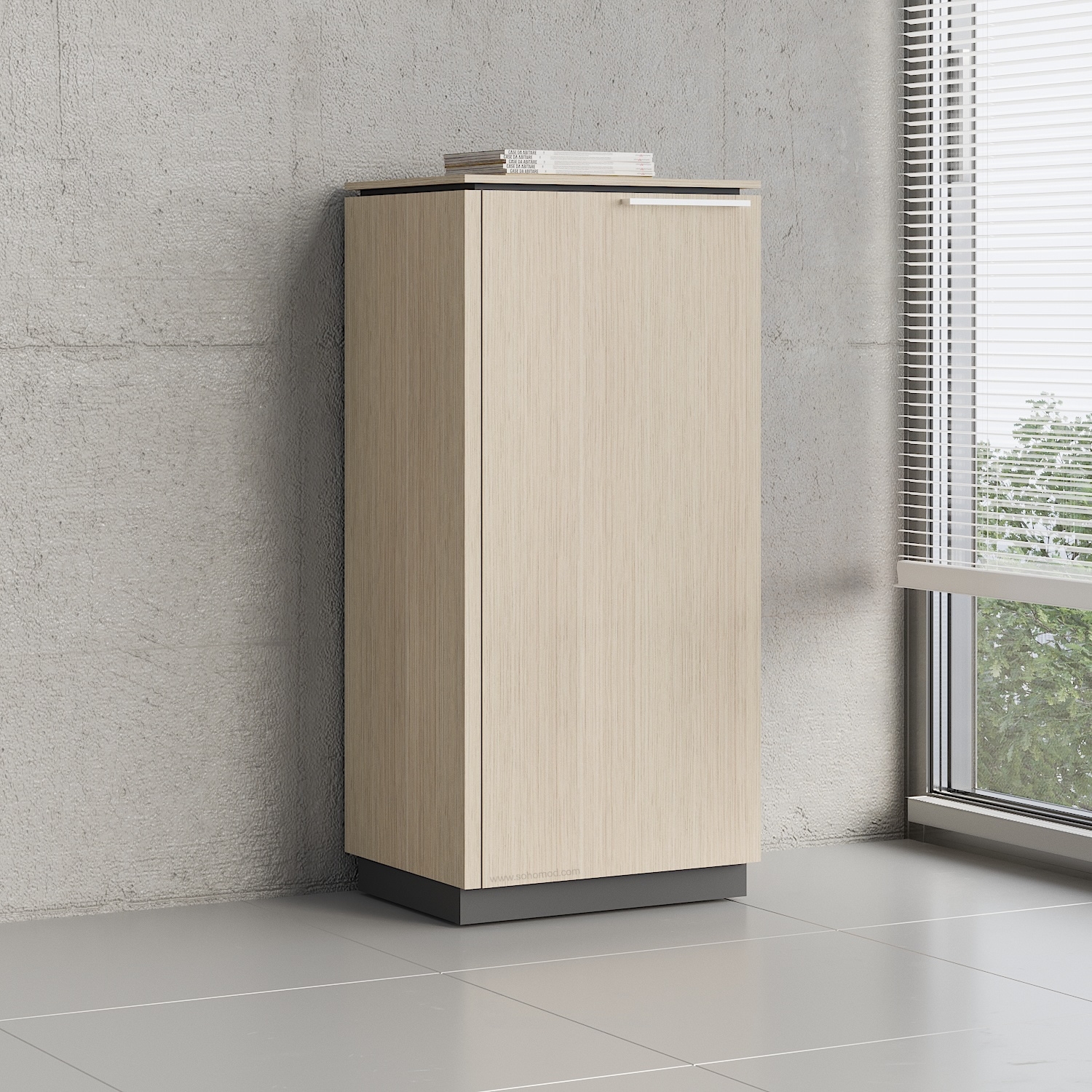 Status Office H45.9" Cabinet w/Left Front Door