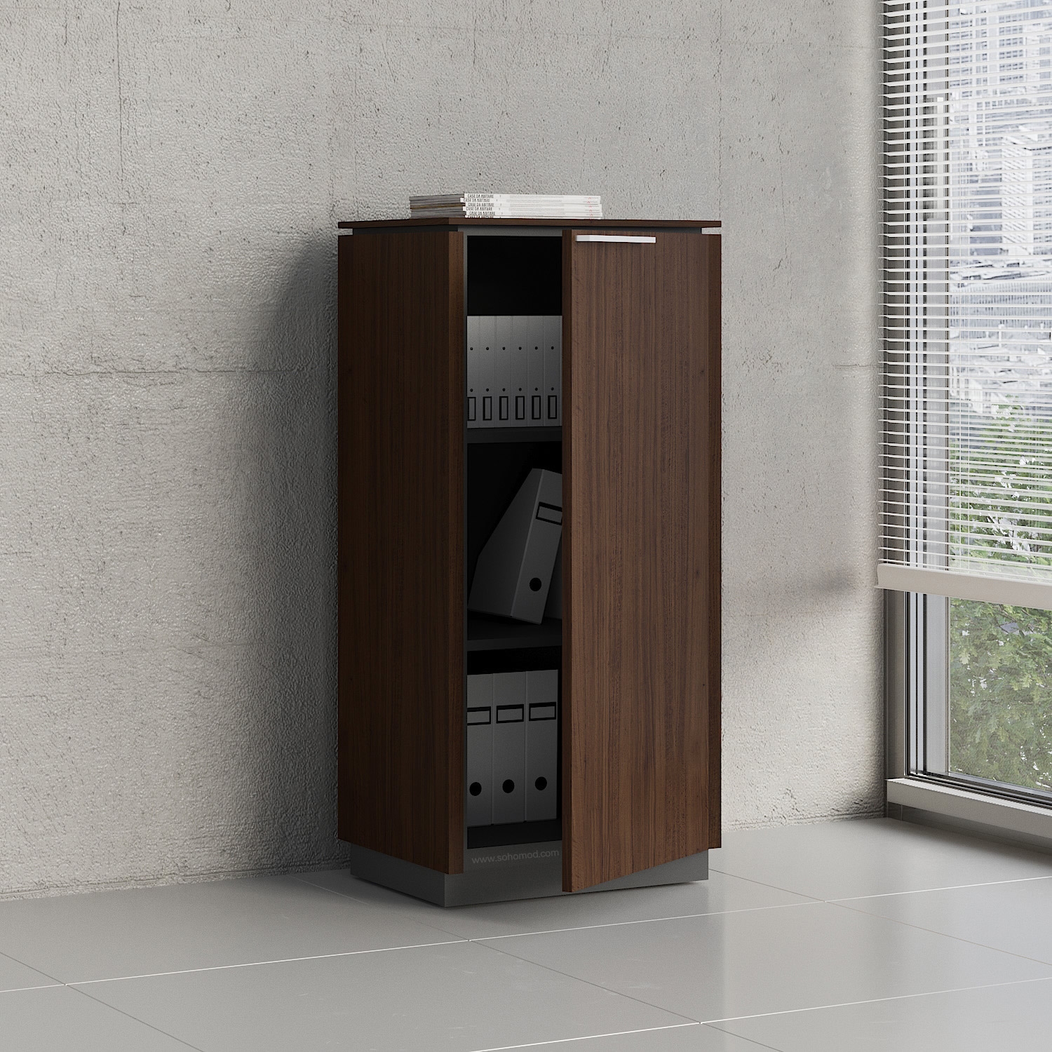 Status Office H45.9" Cabinet w/Right Front Door